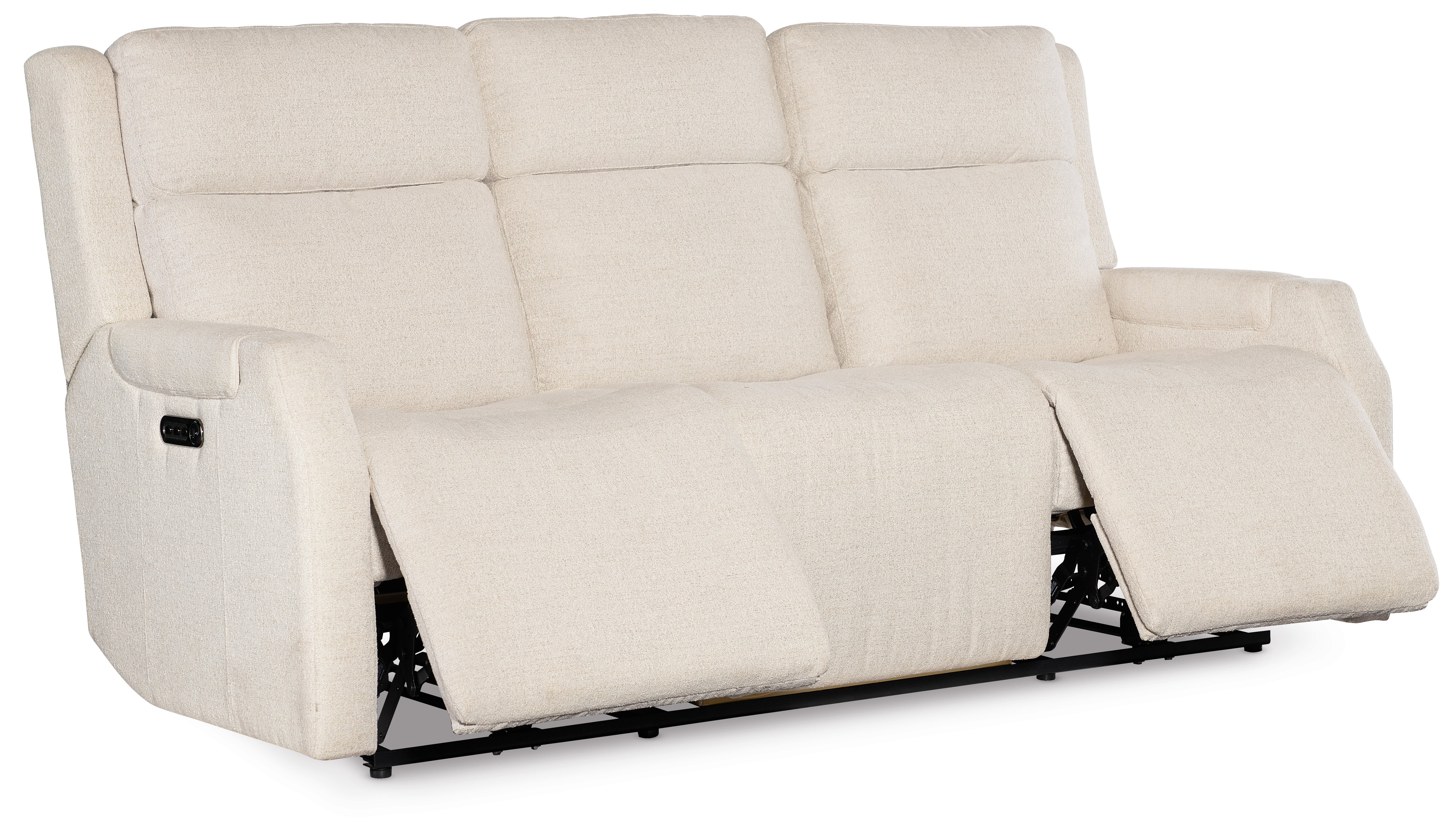 Hooker Furniture Nelson Zero Gravity Power Sofa with Power Headrest and Lumbar in White