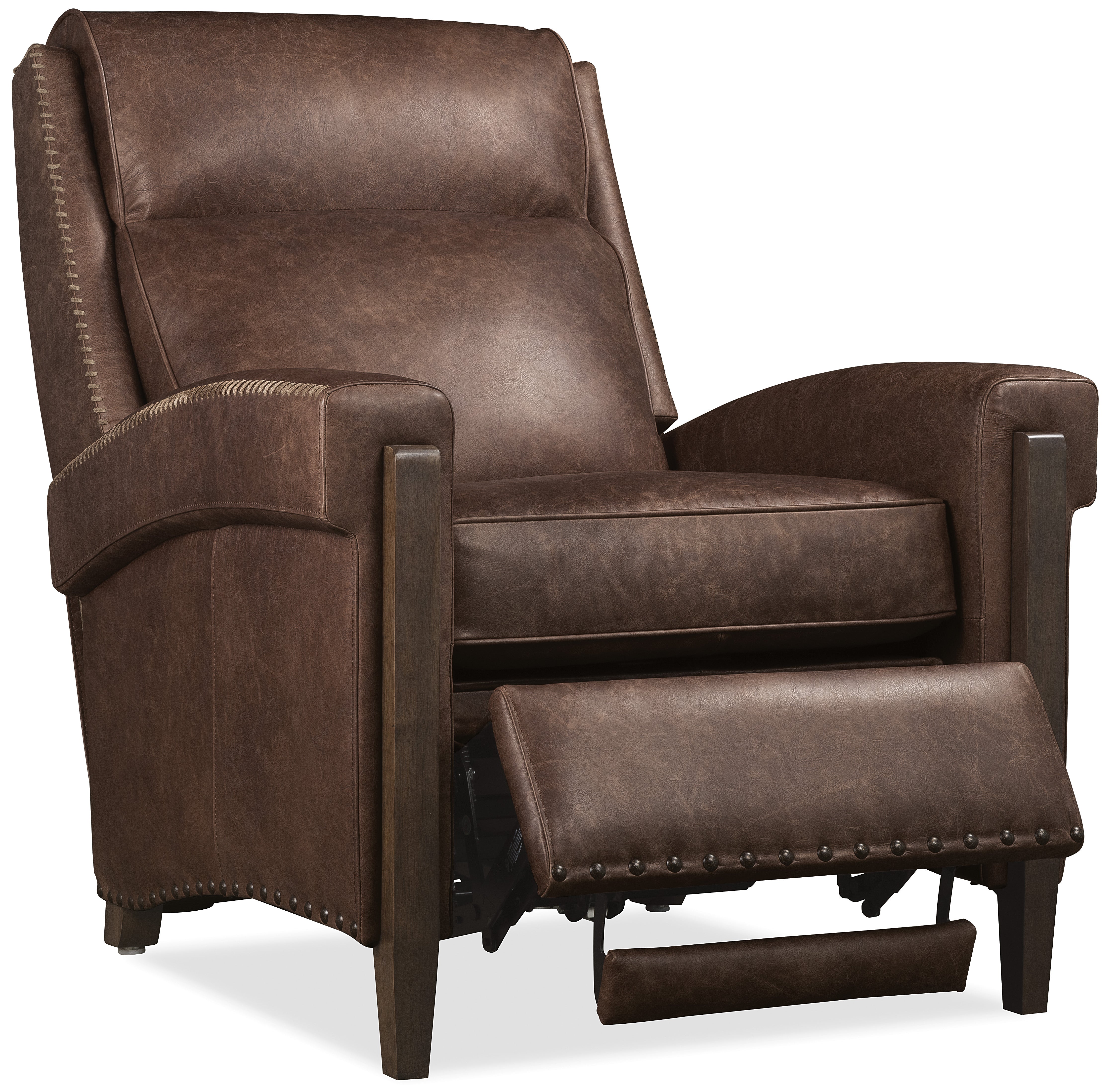 Hooker Furniture Whitton Power Recliner with Power Headrest in Brown