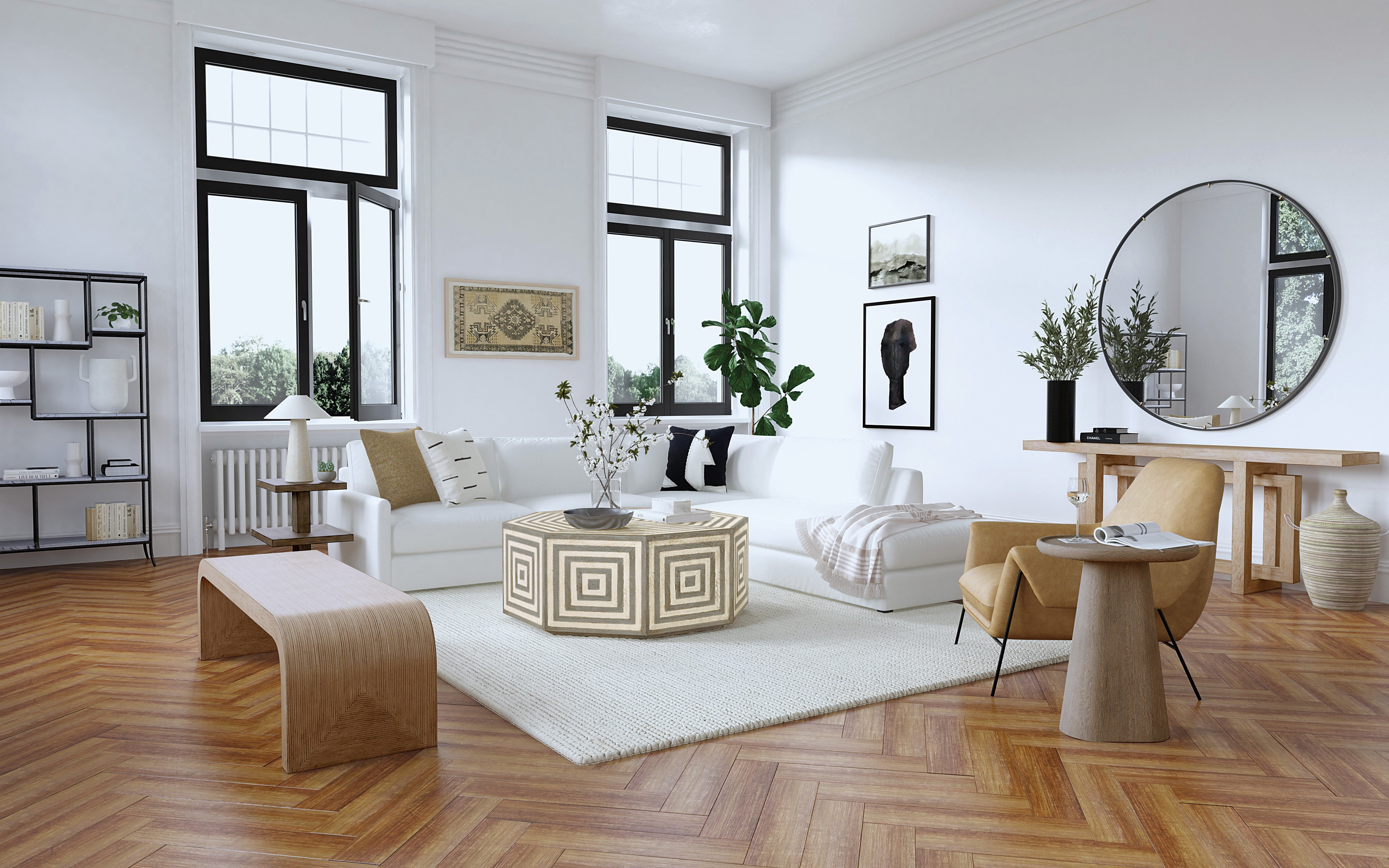 Hooker Furniture Ambroise Metal Frame Club Chair in Brown