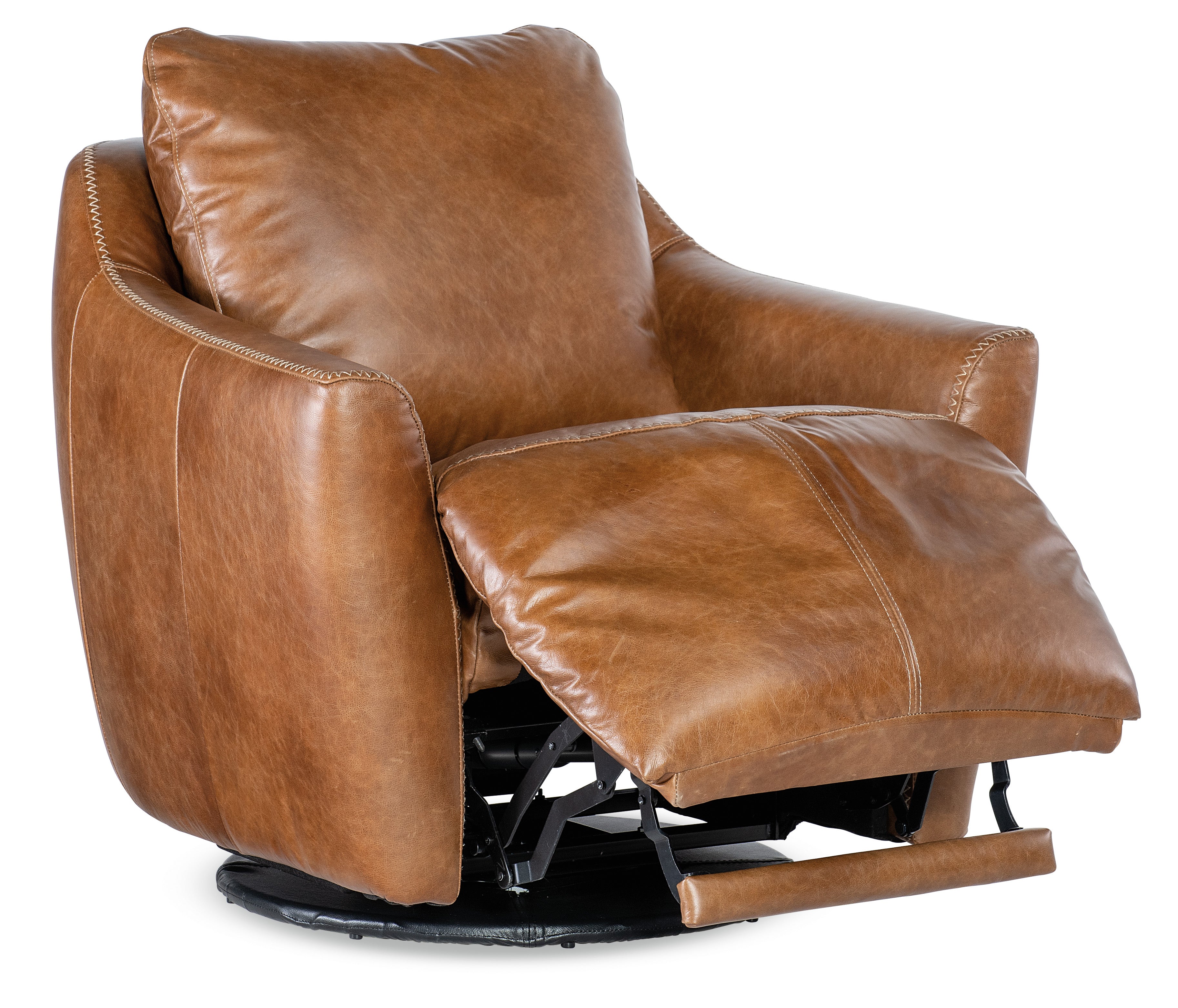 Hooker Furniture Beau Swivel w/Power Footrest in Brown