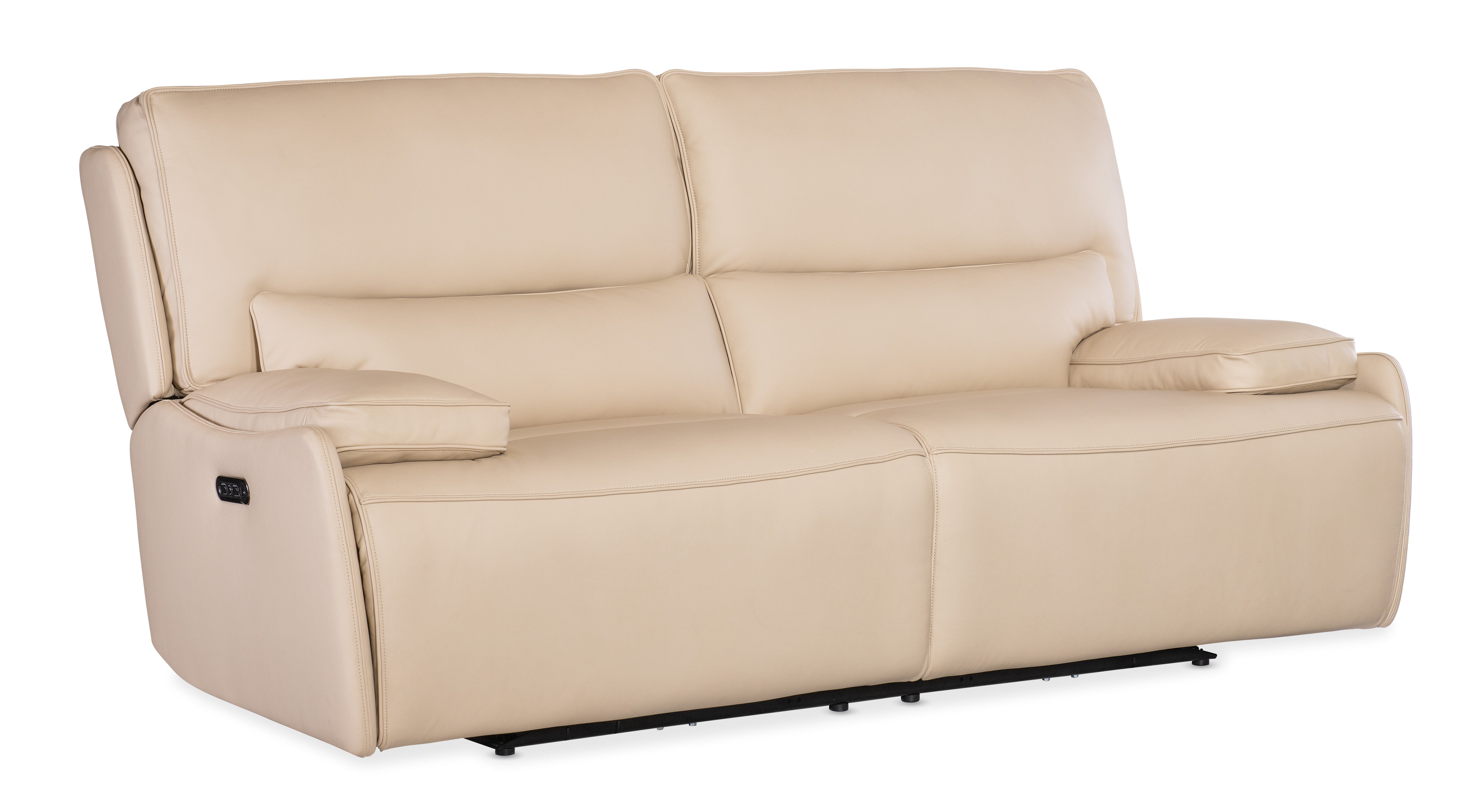 Hooker Furniture Kramer Zero Gravity Sofa with Power Recline & Power Headrest in Beige