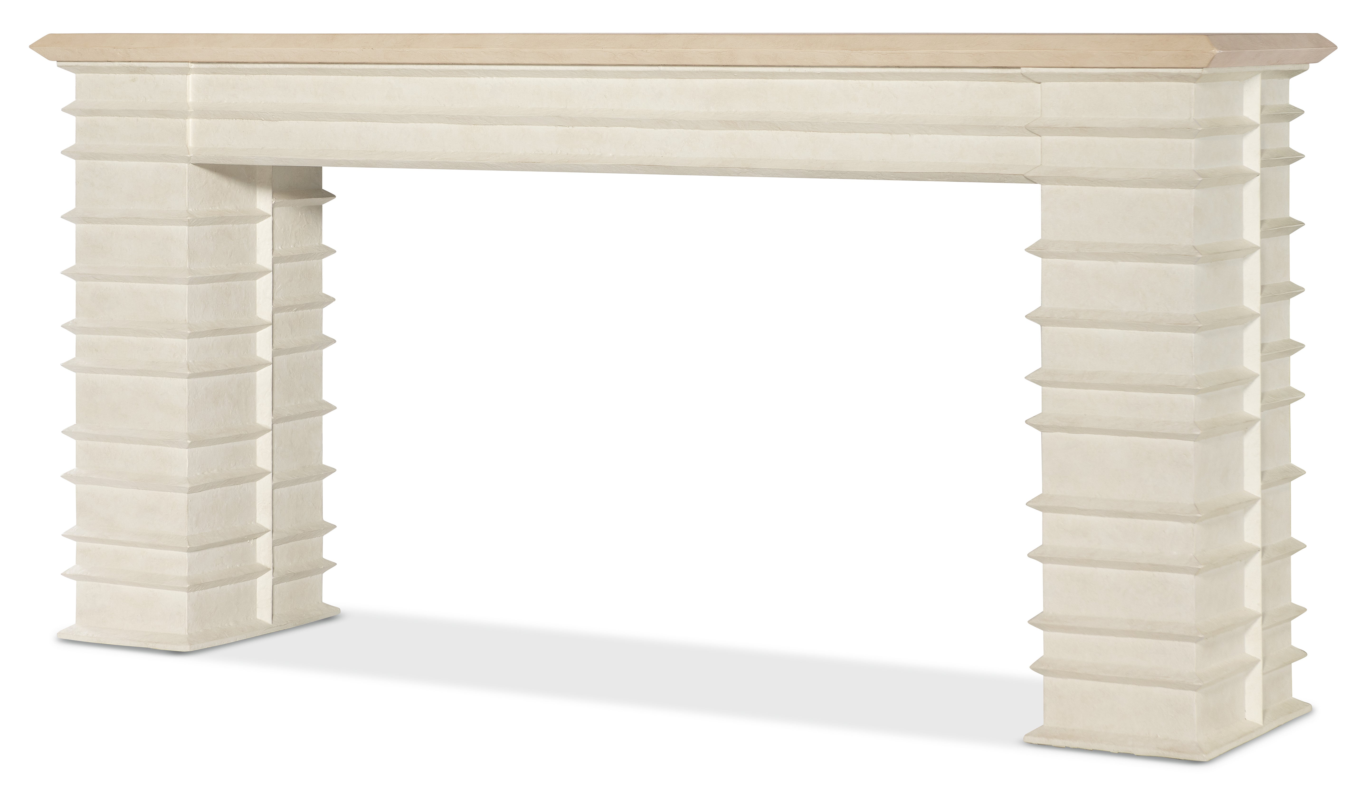 Hooker Furniture Commerce and Market Melrose Console Table in Whites/Creams/Beiges