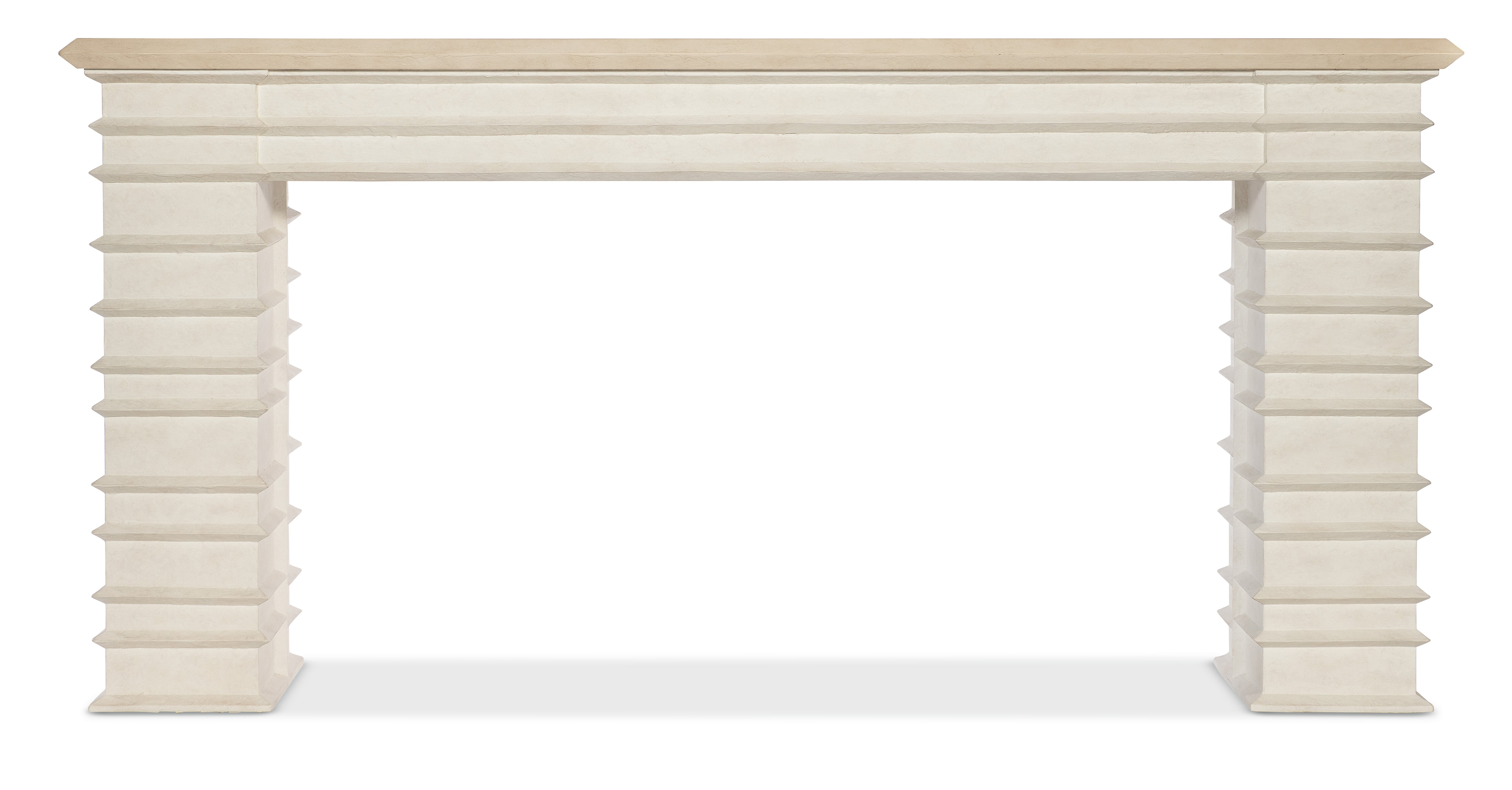 Hooker Furniture Commerce and Market Melrose Console Table in Whites/Creams/Beiges