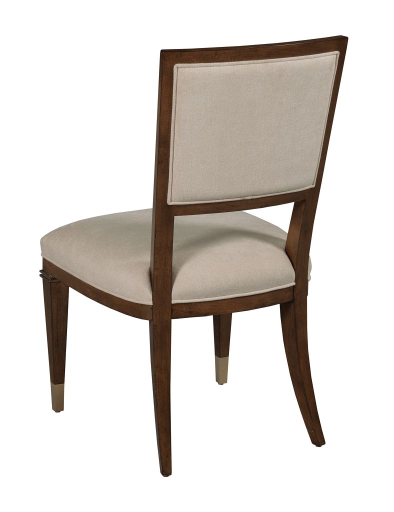 American Drew Vantage Bartlett Side Chair in Warm Brown