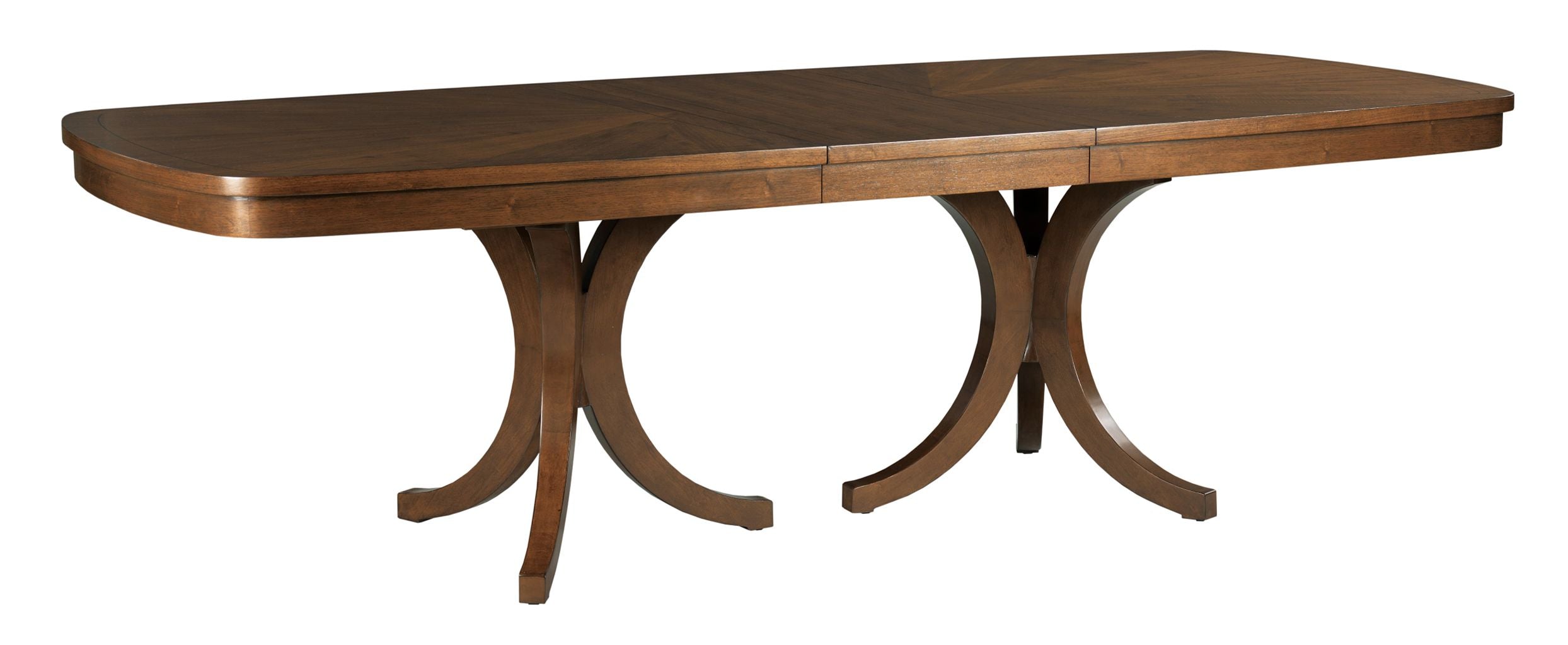 American Drew Vantage Randolph Dining Table in Warm Brown