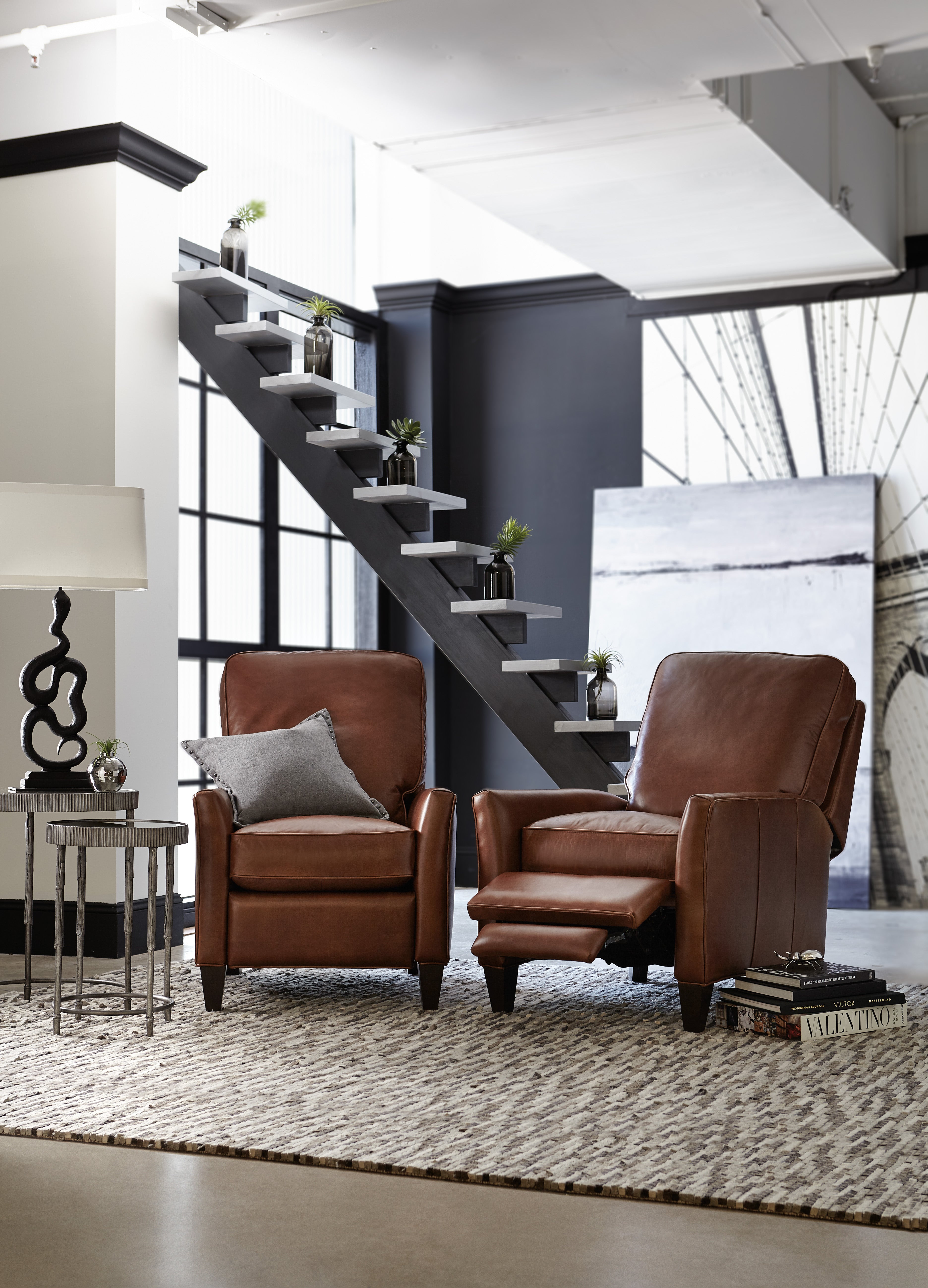 Hooker Furniture Shasta Recliner in Medium Brown