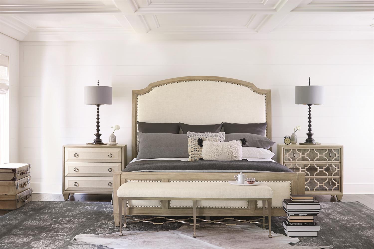 Bernhardt Furniture Santa Barbara Three Drawer Nightstand in Sandstone