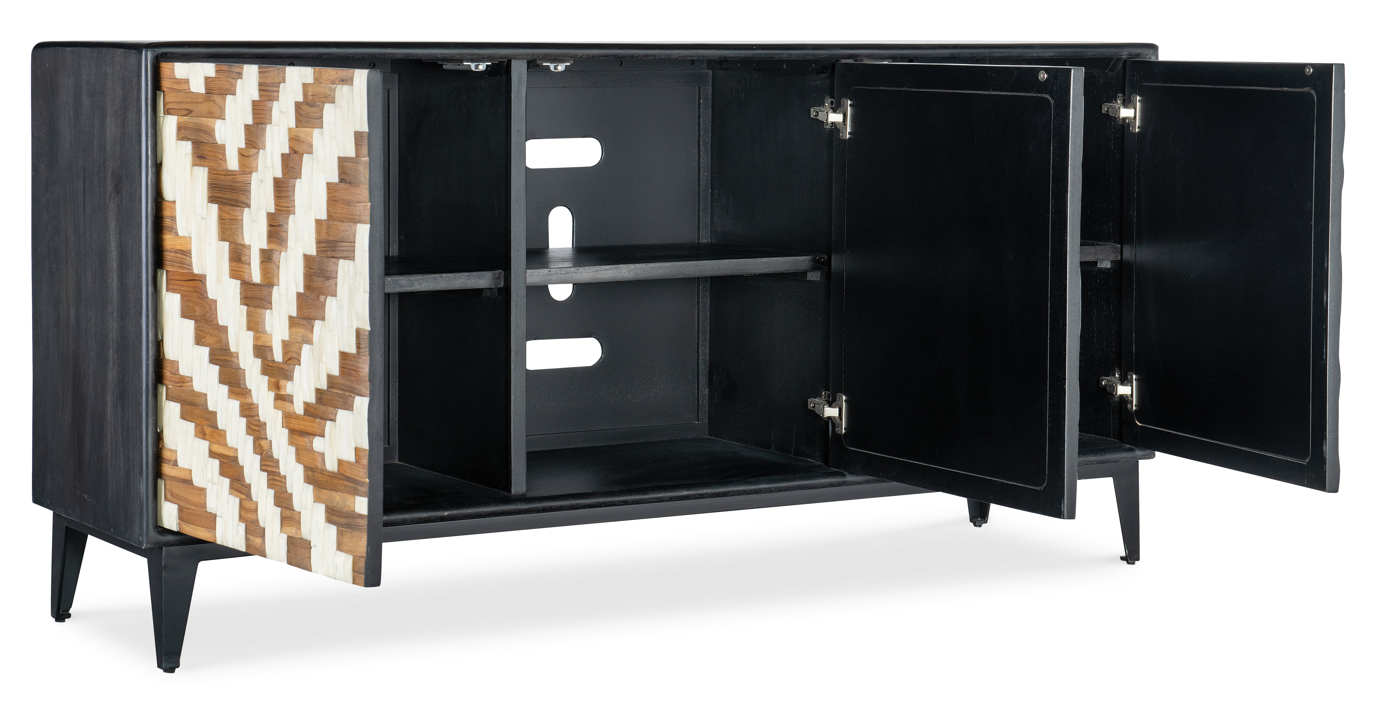 Hooker Furniture Commerce & Market Entwined Credenza in Medium Brown
