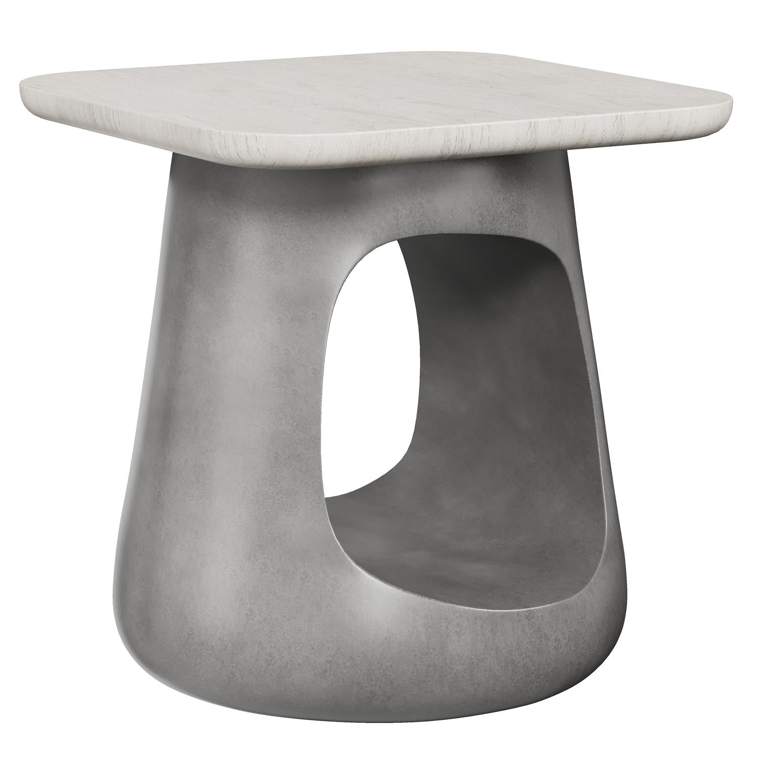 Bernhardt Furniture Sereno Side Table in Lutra/Sasso
