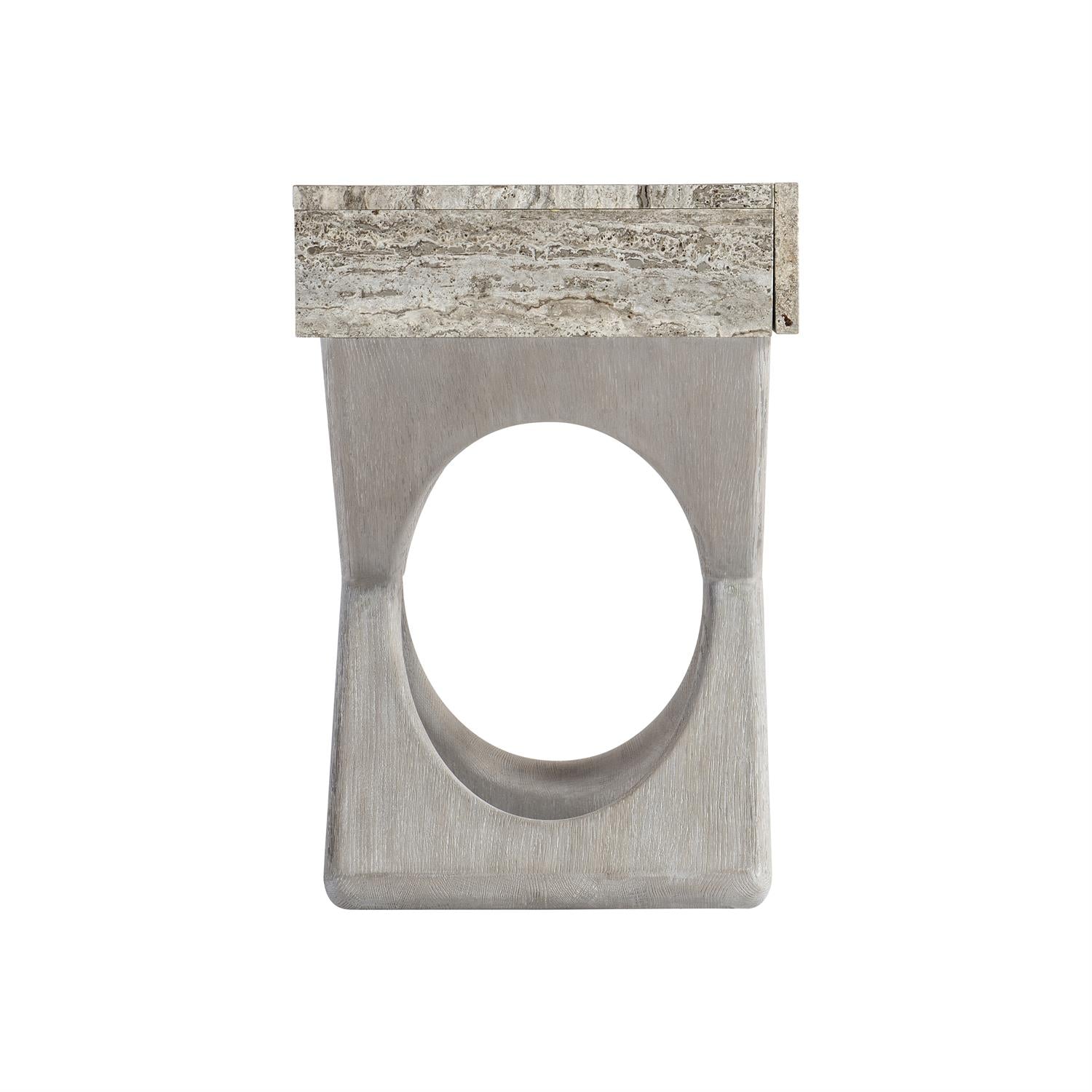 Bernhardt Furniture Sereno Open Nightstand in Grigio