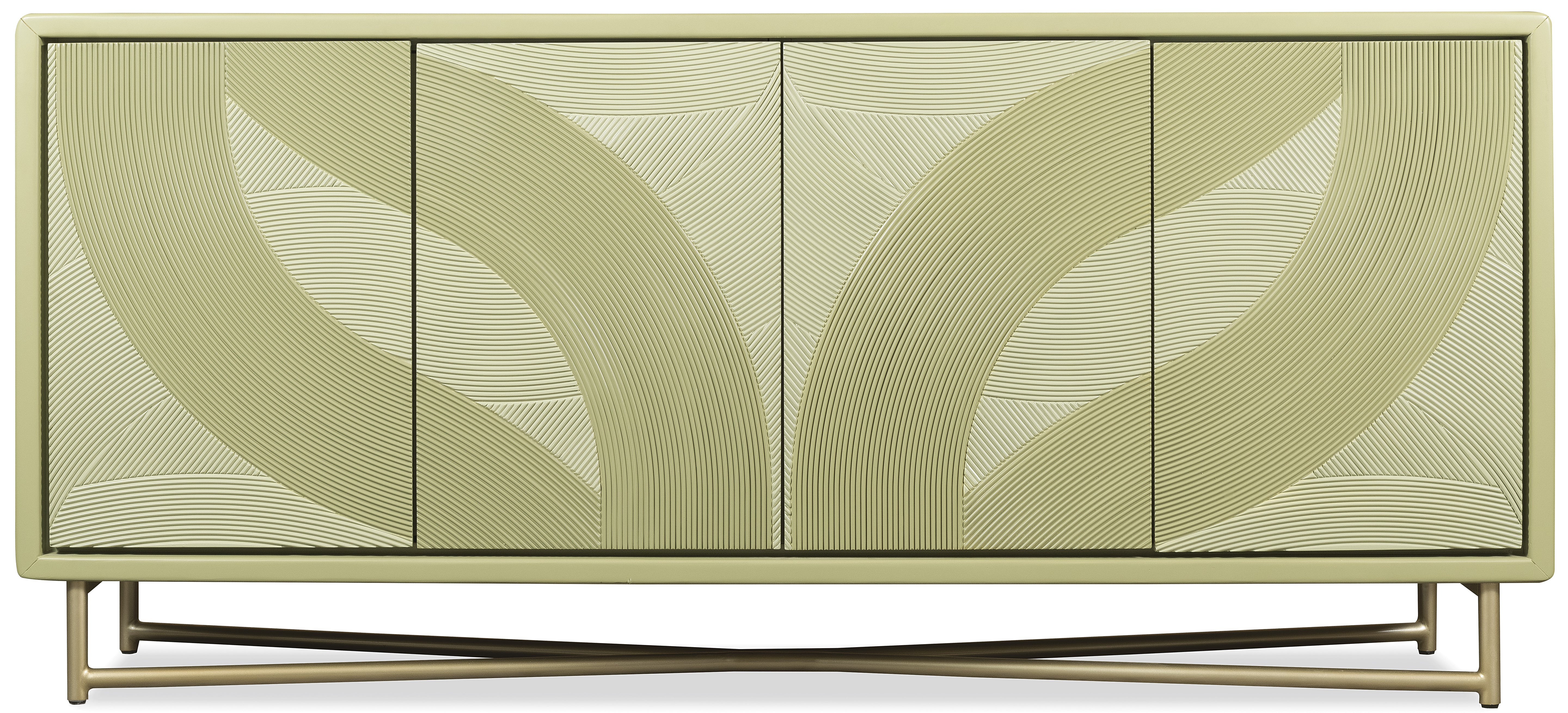 Hooker Furniture Commerce and Market Into the Woods Credenza in Greens