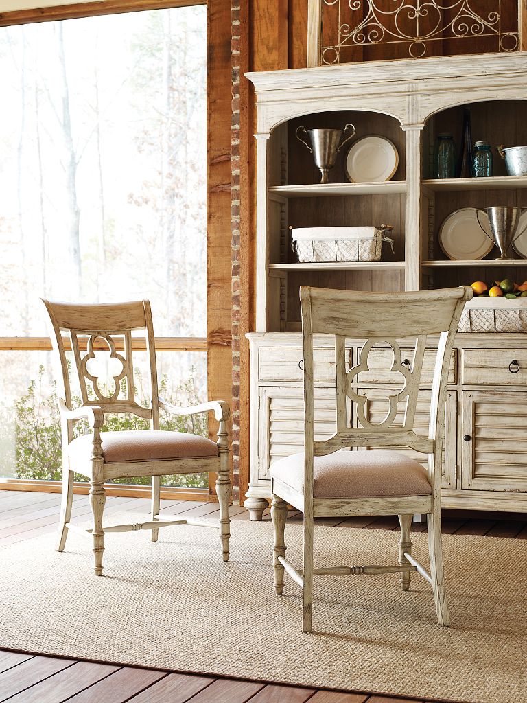 Kincaid Furniture Weatherford Side Chair in Cornsilk