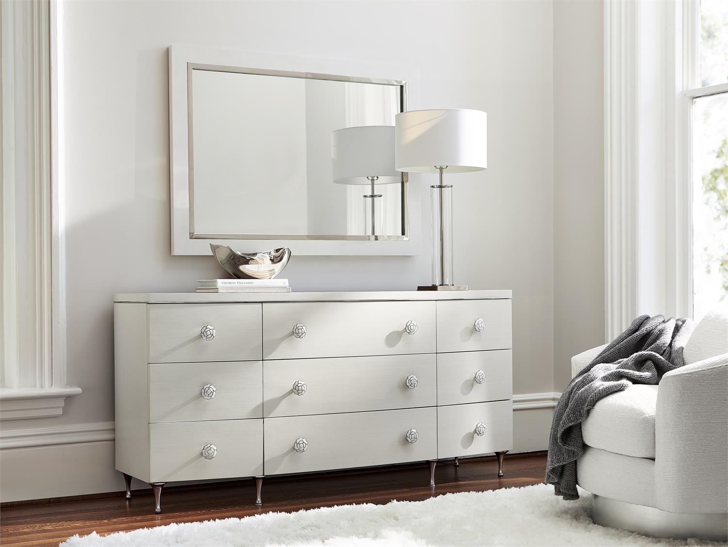 Bernhardt Furniture Silhouette Dresser in Eggshell