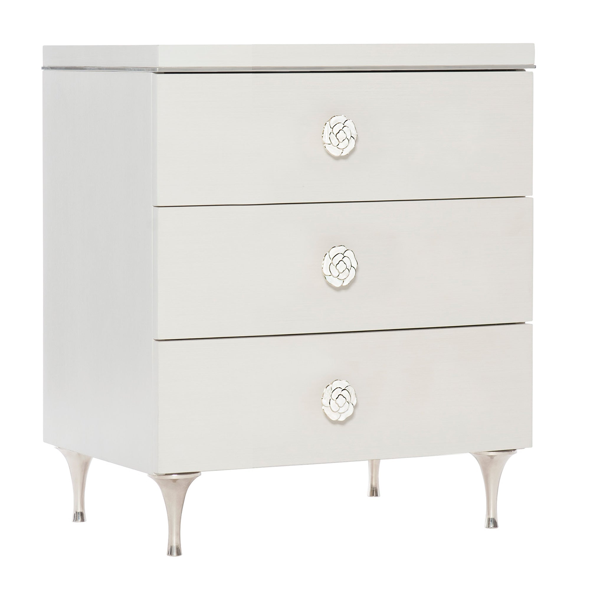 Bernhardt Furniture Silhouette Nightstand in Eggshell