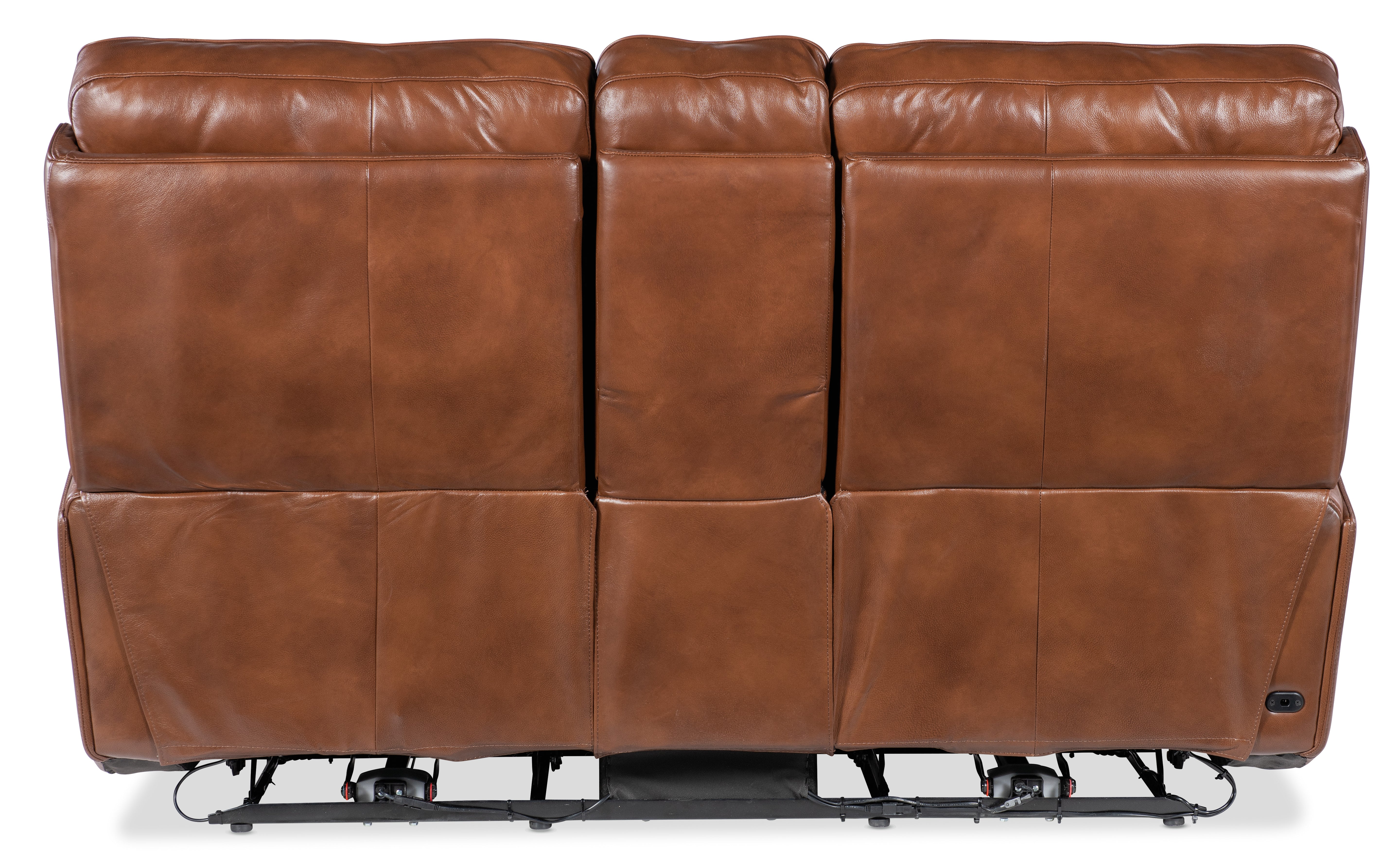 Hooker Furniture Crosby Zero Gravity Power Console Loveseat with Power Headrest and Lumbar in Brown