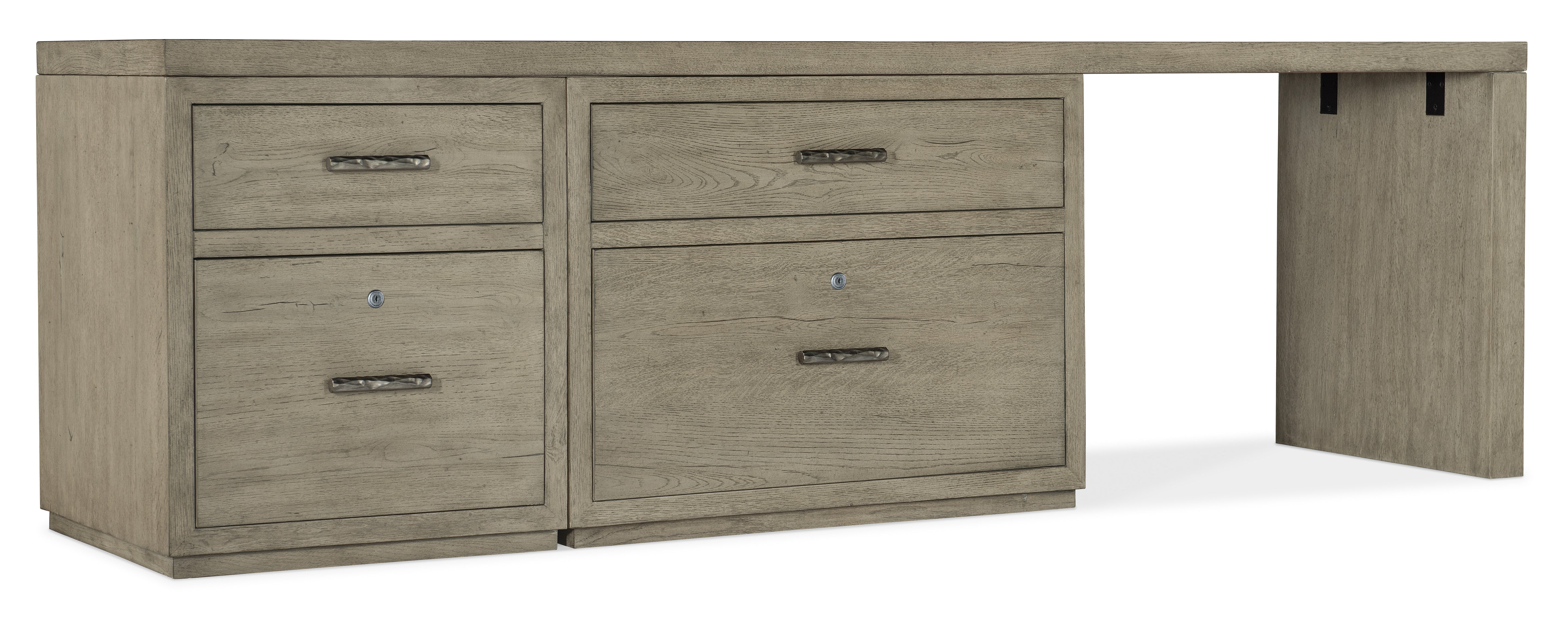 Hooker Furniture Linville Falls 96" Desk with File and Lateral File
