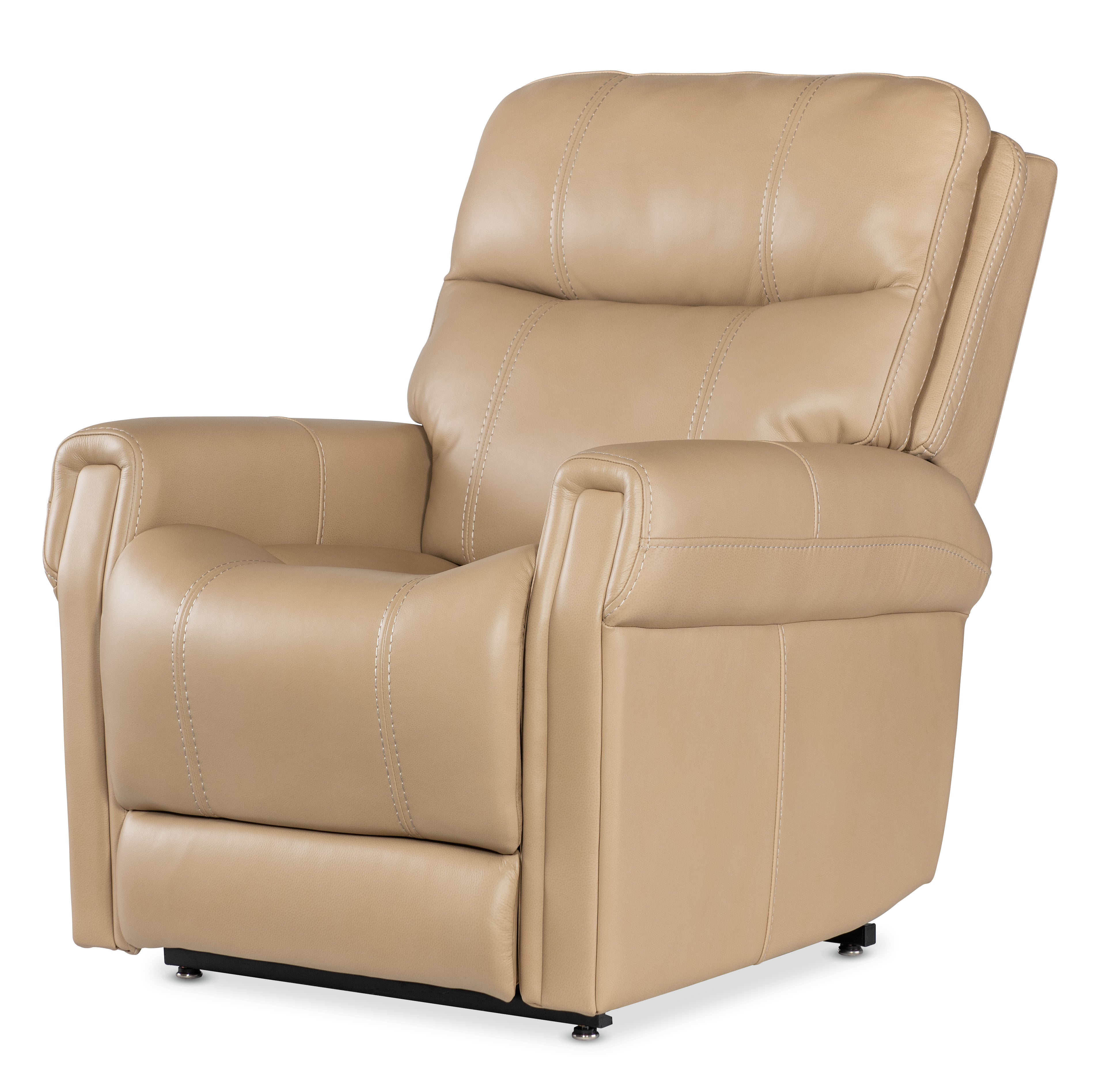Hooker Furniture Carroll Power Recliner with Power Headrest, Lumbar & Lift in Beige