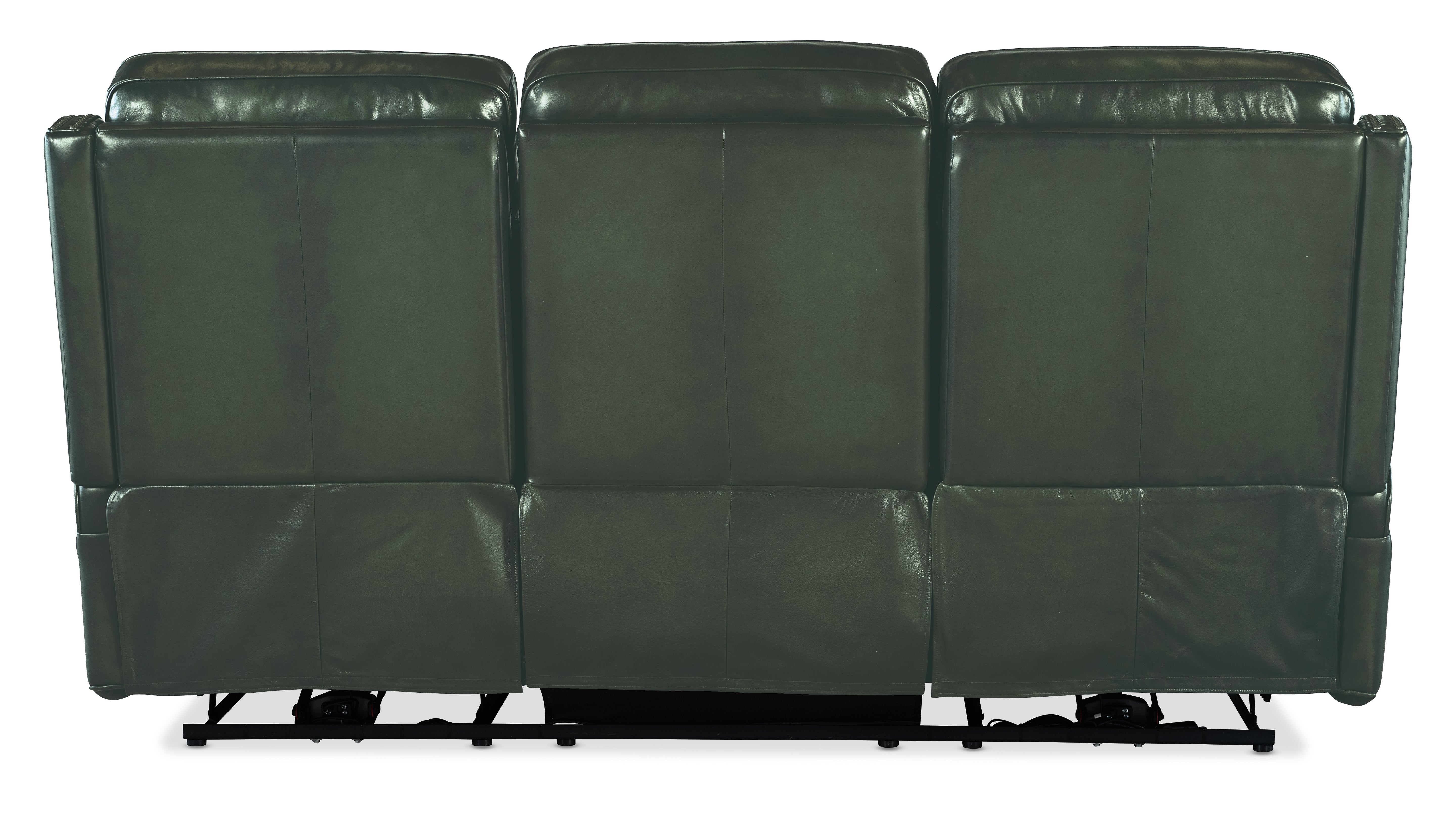 Hooker Furniture Hamilton Power Sofa with Power Headrest in Green
