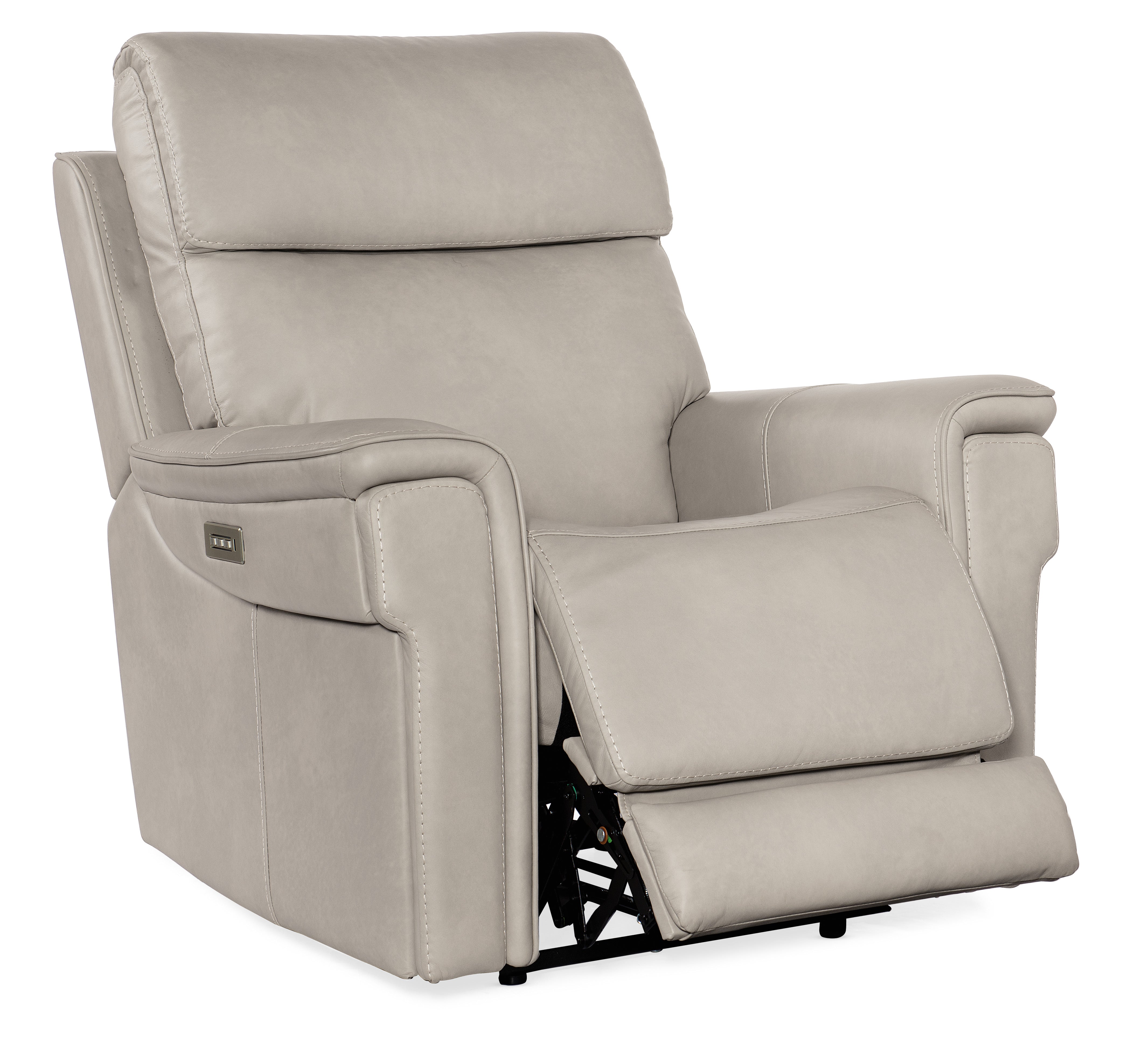 Hooker Furniture Lyra Zero Gravity Power Recliner with Power Headrest and Lumbar in Light Gray