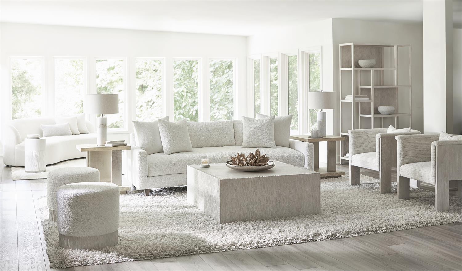 Bernhardt Furniture Solaria Cocktail Table in Bone
