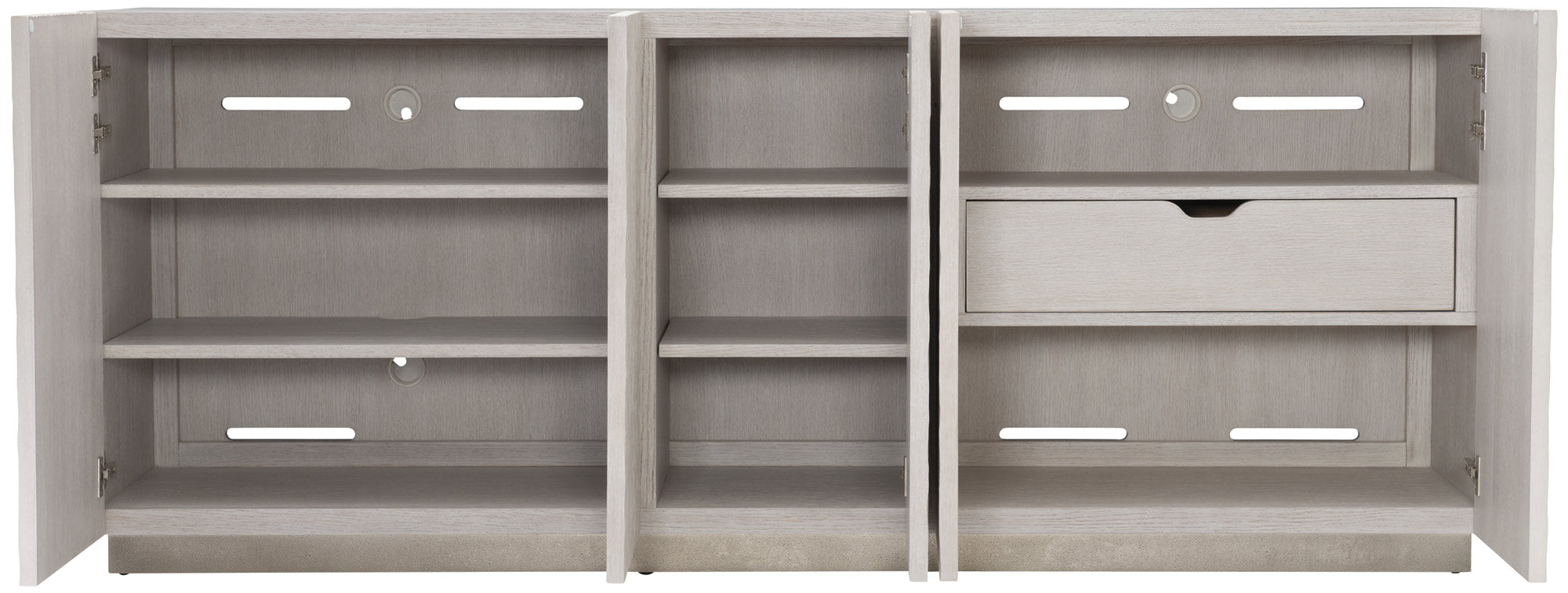 Bernhardt Furniture Solaria Entertainment Credenza in Bone
