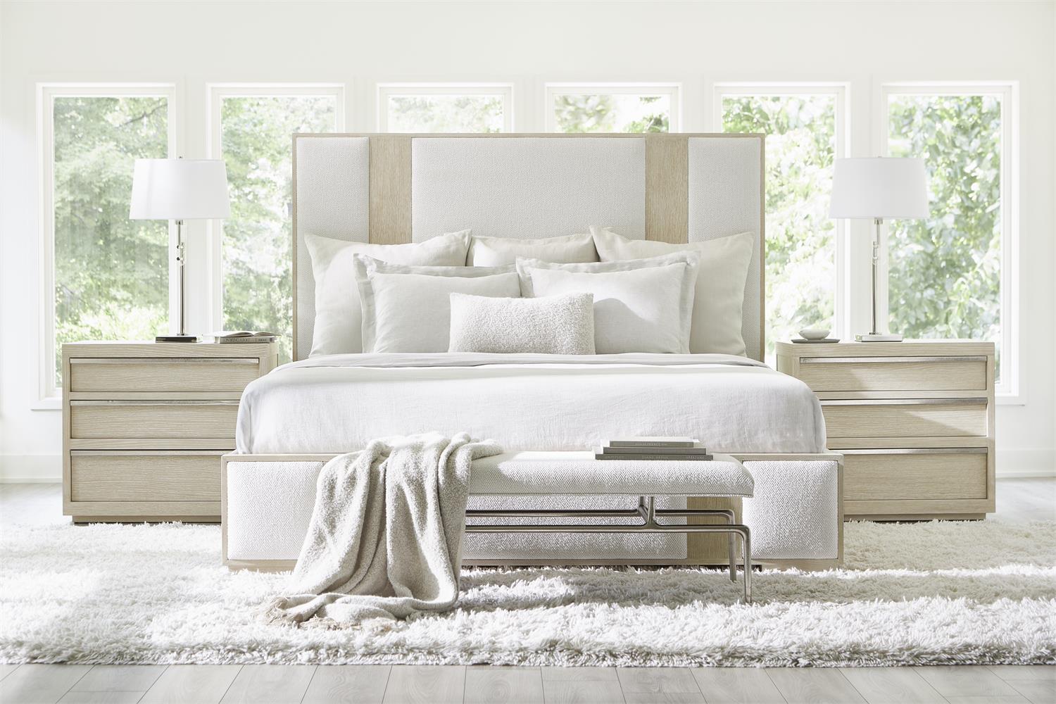Bernhardt Furniture Solaria Three Drawer Nightstand in Dune