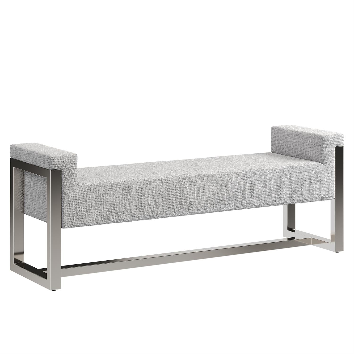 Bernhardt Furniture Stratum Fabric Bench in Mist
