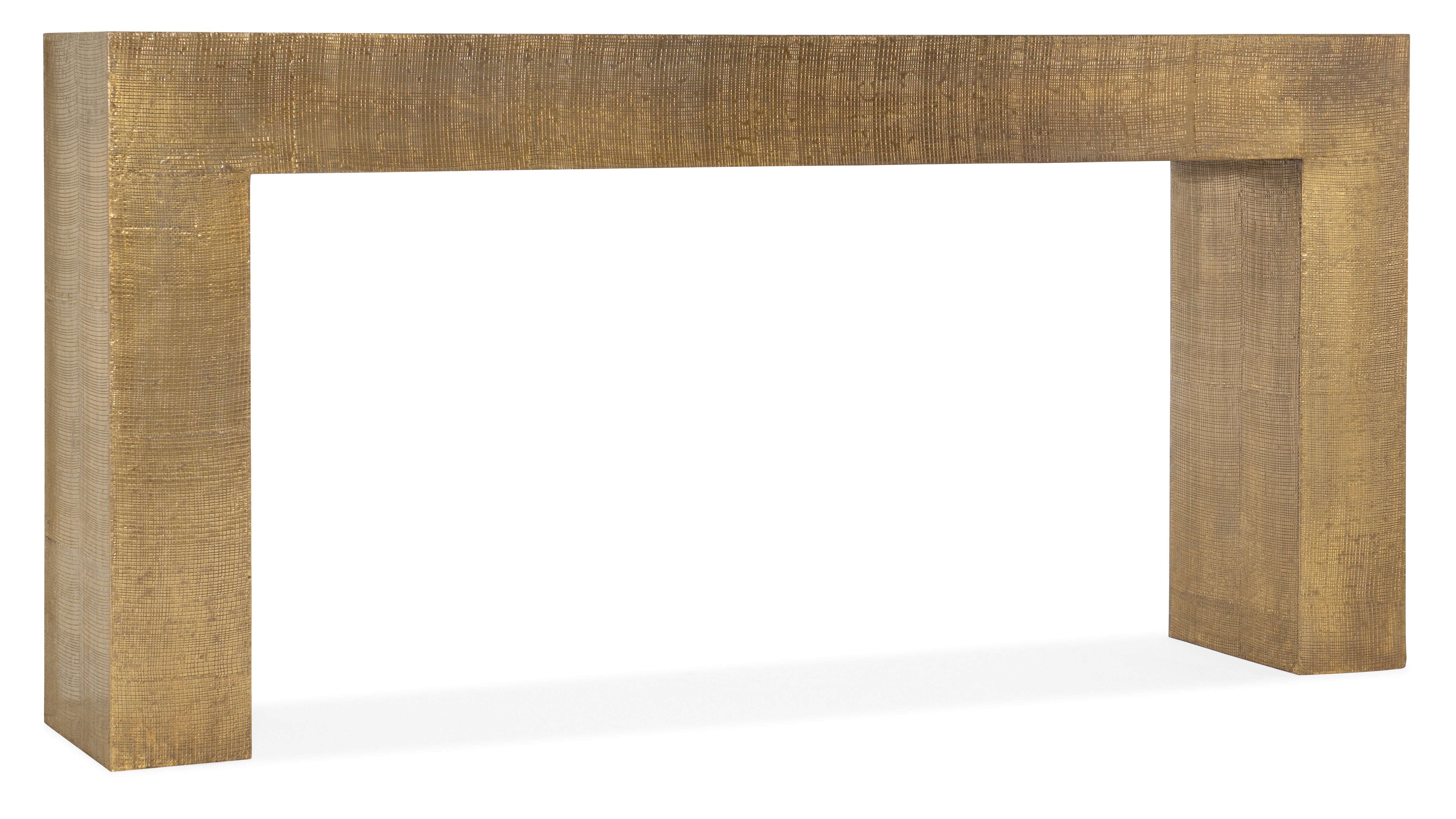 Hooker Furniture Melange Kanchan Sofa Console in Gold