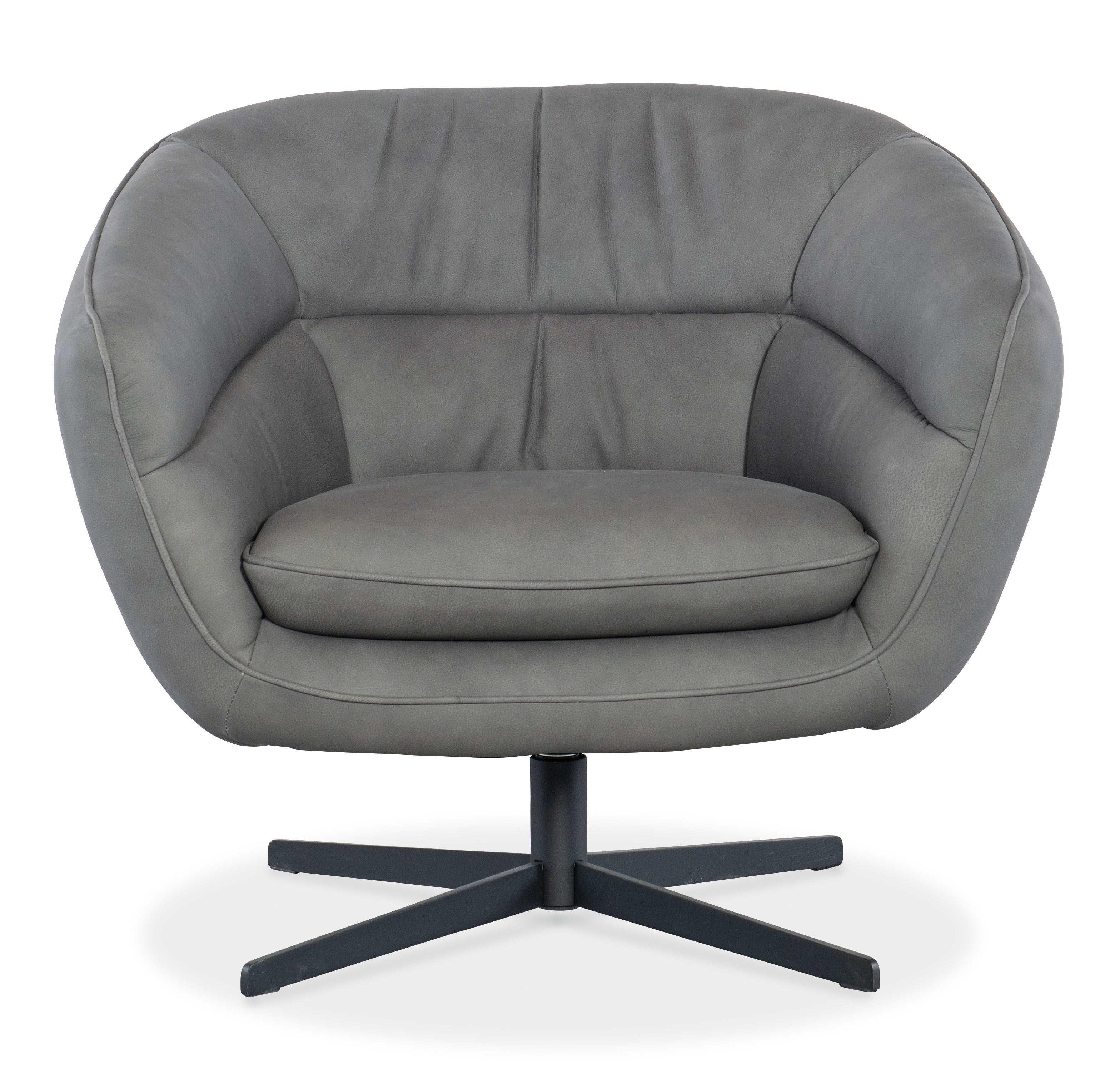 Hooker Furniture Mina Swivel Chair in Gray