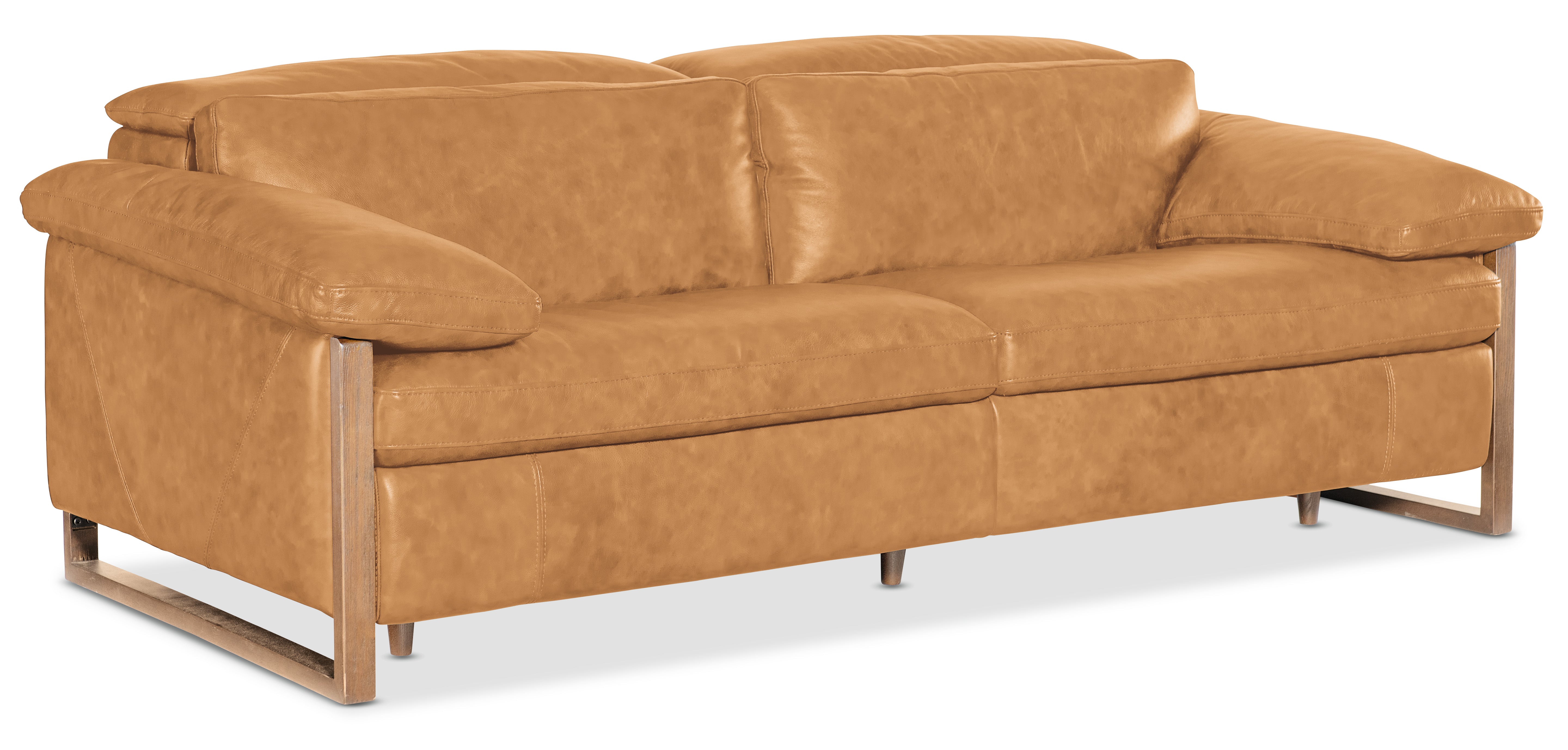 Hooker Furniture Jericho Power Sofa with Power Headrest in Brown