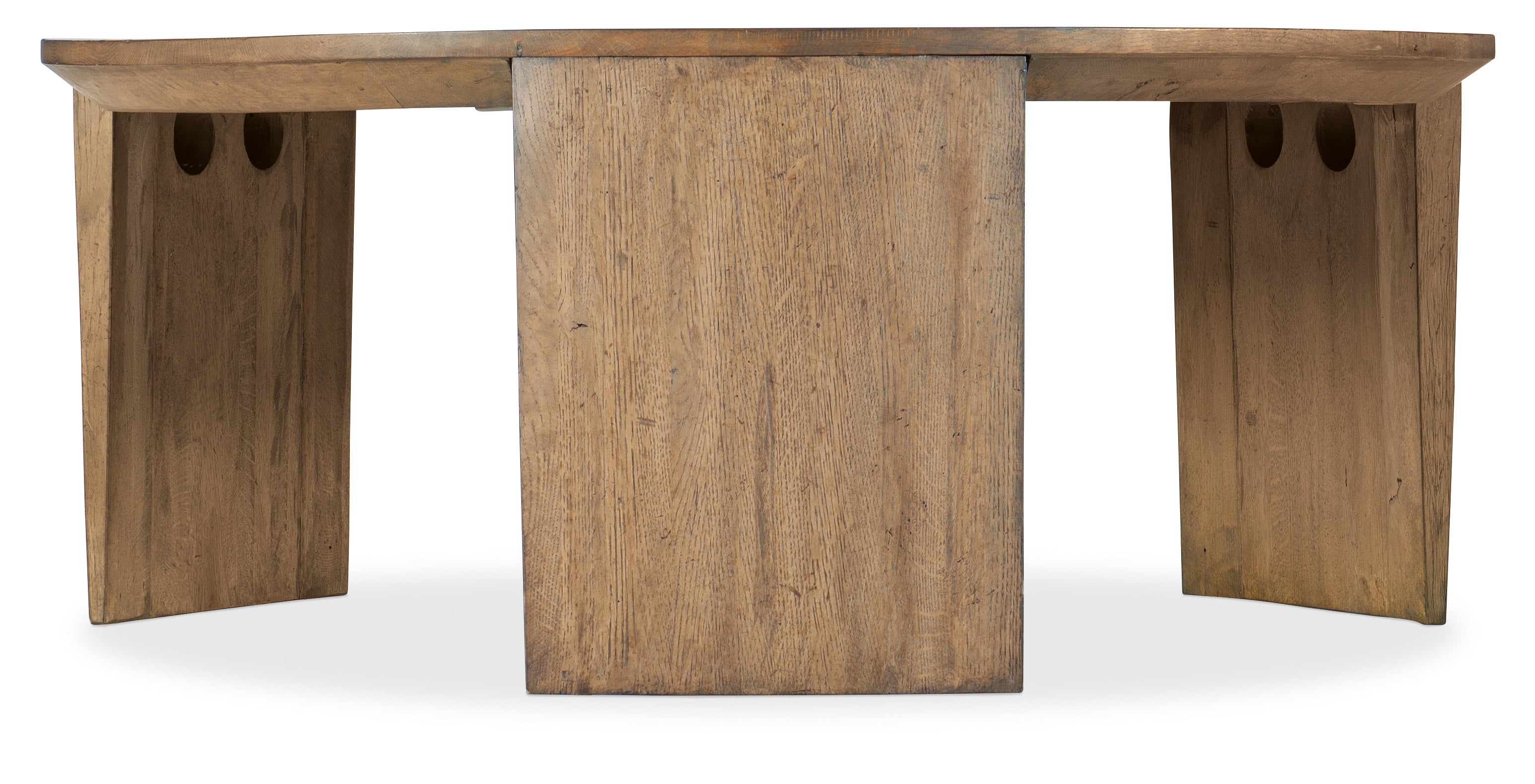 Hooker Furniture Commerce & Market Round Cocktail Table in Medium Wood