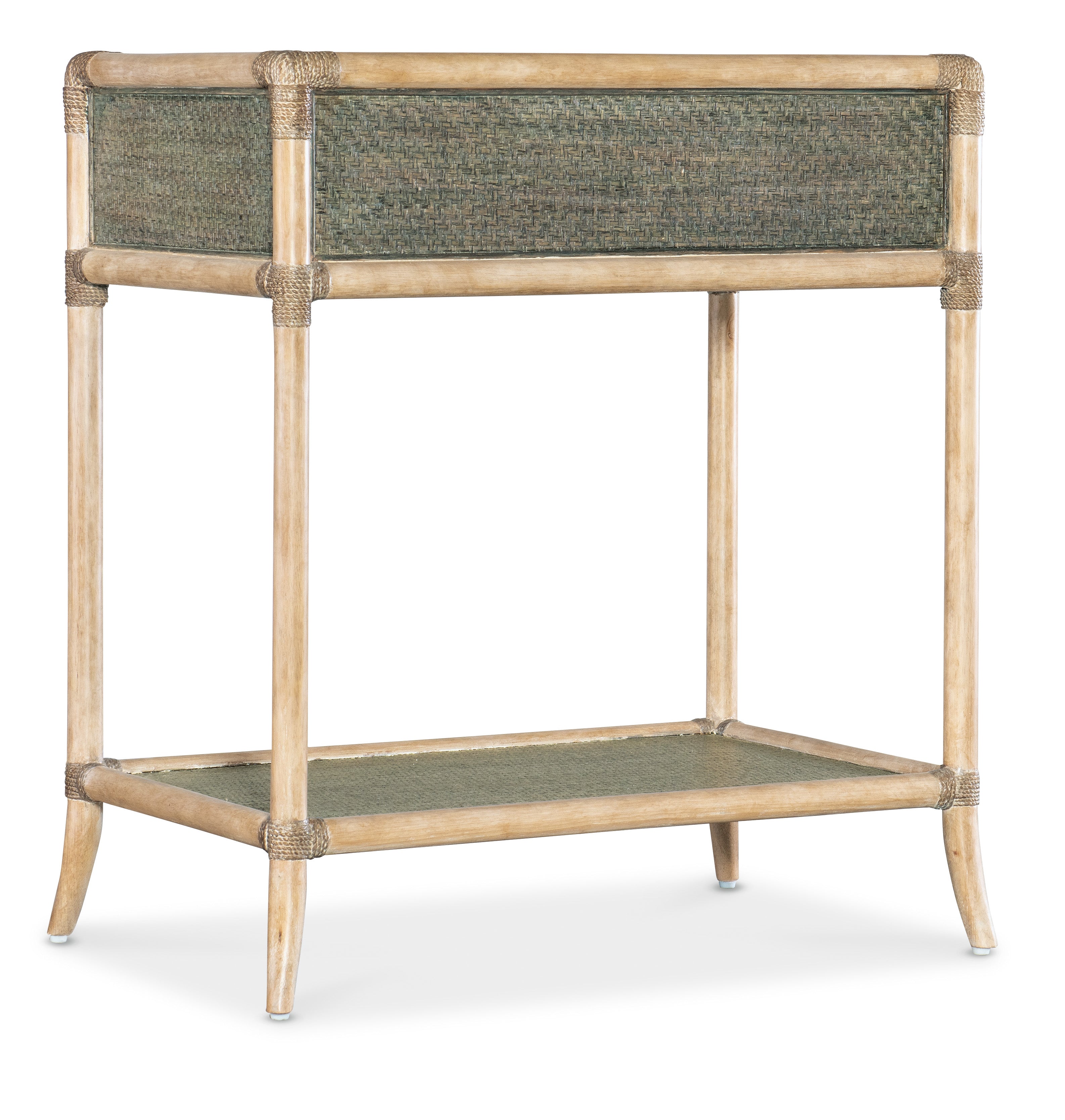 Hooker Furniture Retreat Pole Rattan Bedside Table