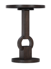 Hooker Furniture Commerce & Market Round Side Table in Dark Brown