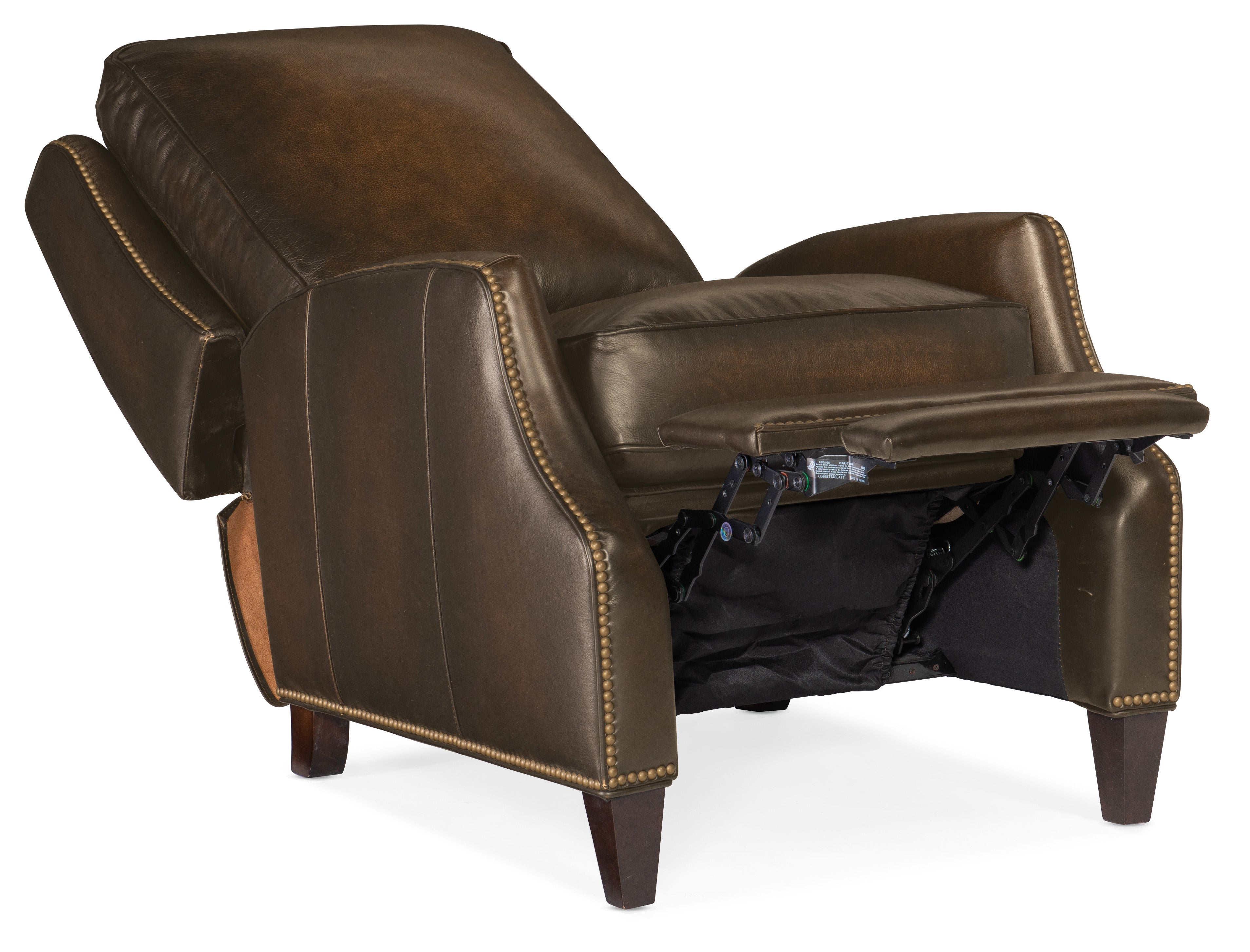 Hooker Furniture Kerley Manual Push Back Recliner in Brown