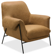 Hooker Furniture Ambroise Metal Frame Club Chair in Brown