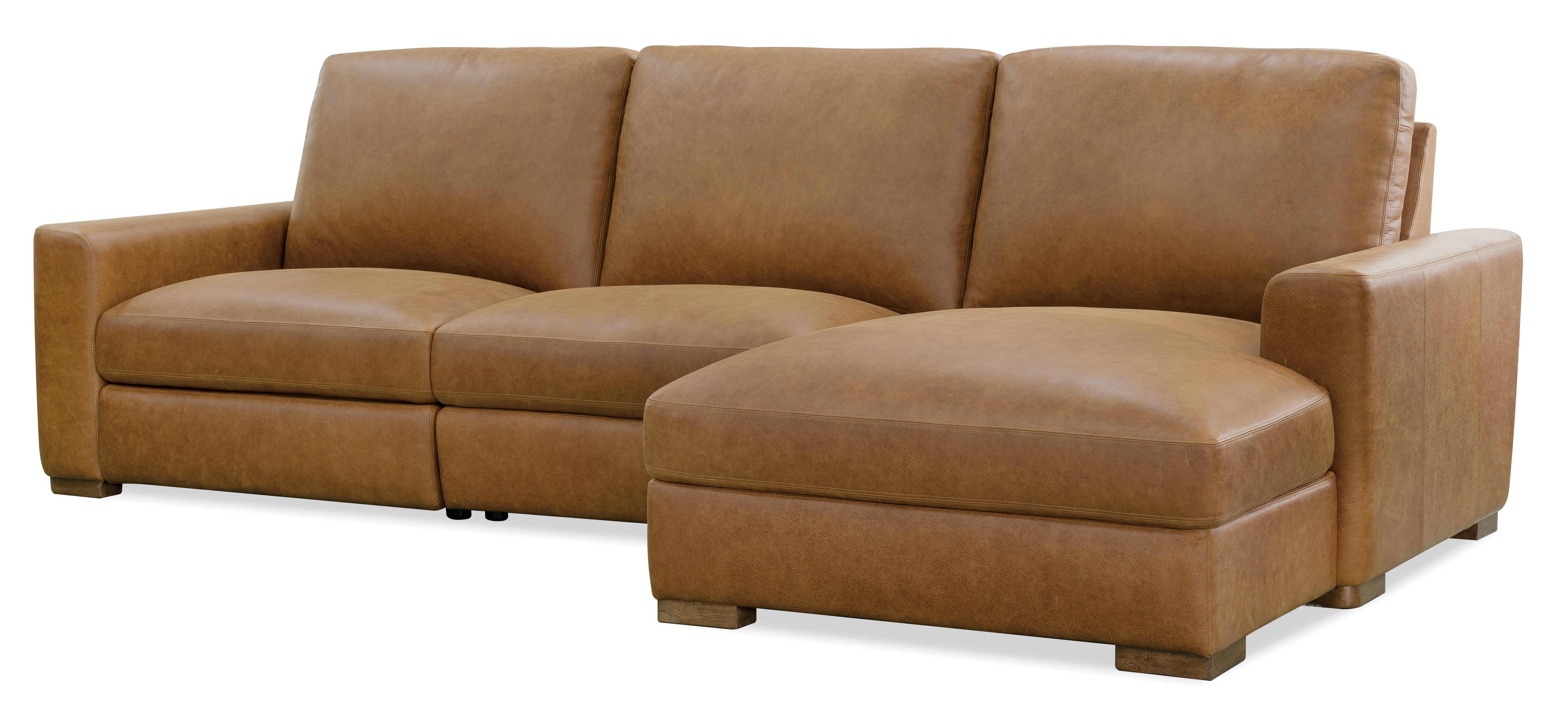 Hooker Furniture Optimus Three-Seat Sectional in Brown