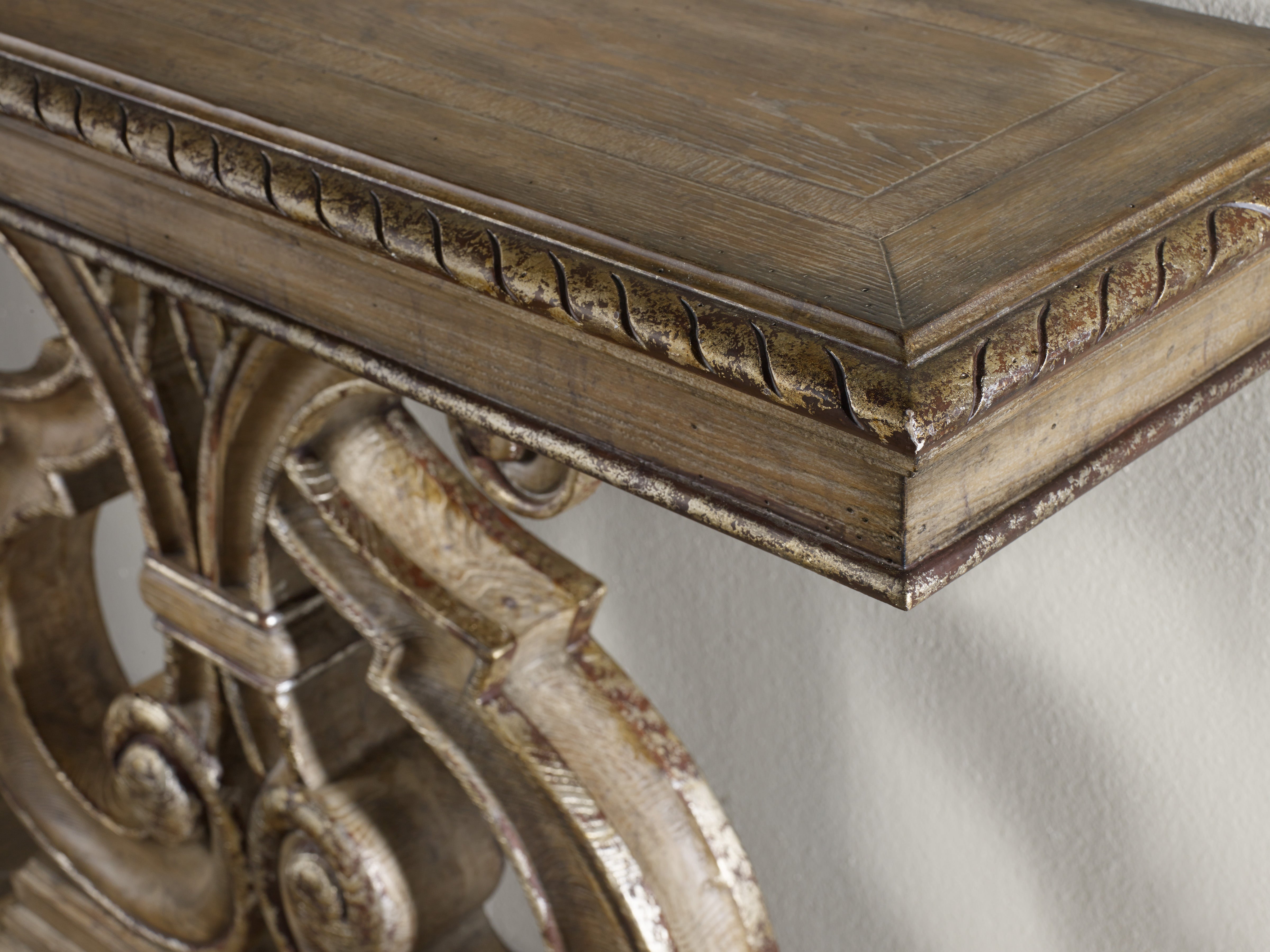 Hooker Furniture Melange Console Table in Medium Brown
