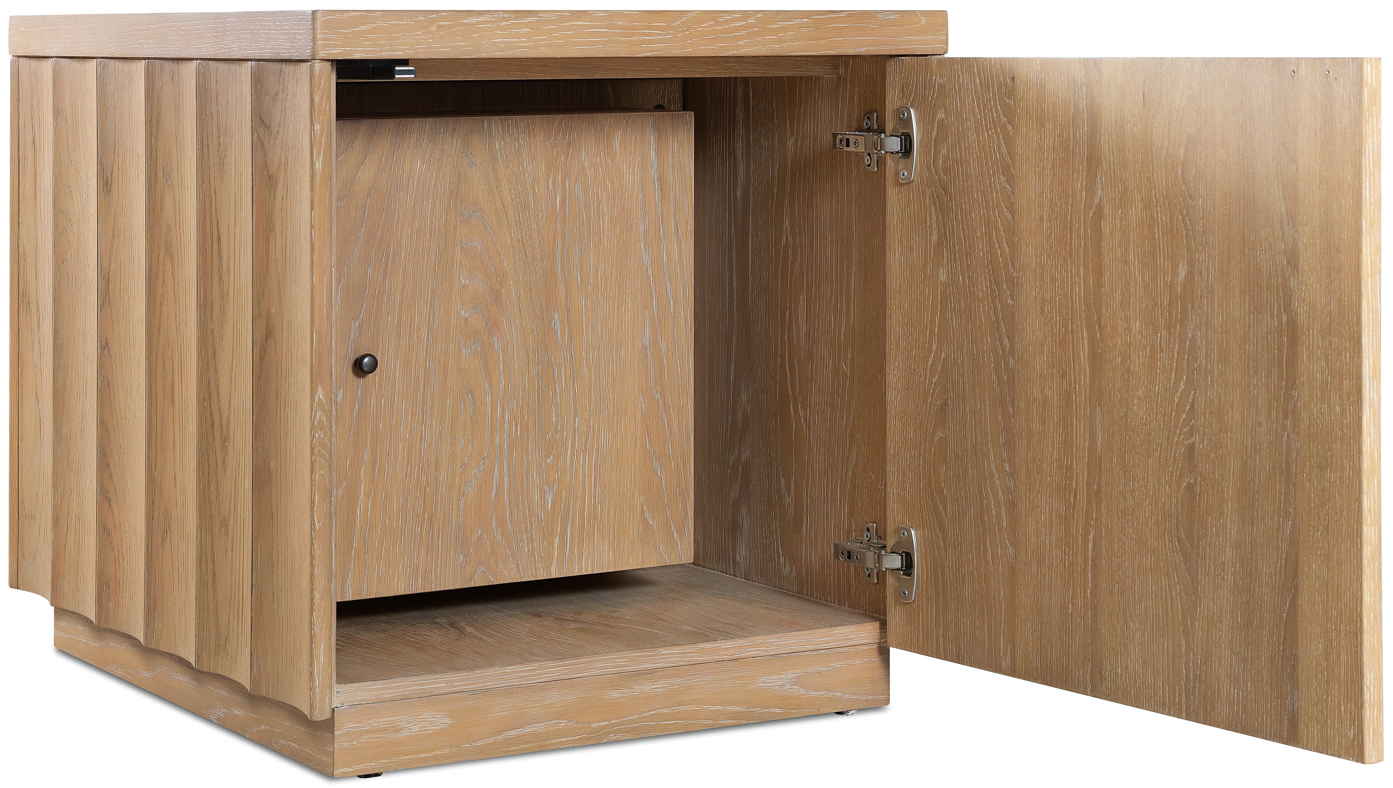 Hooker Furniture Commerce and Market Willow End Table in Light Wood
