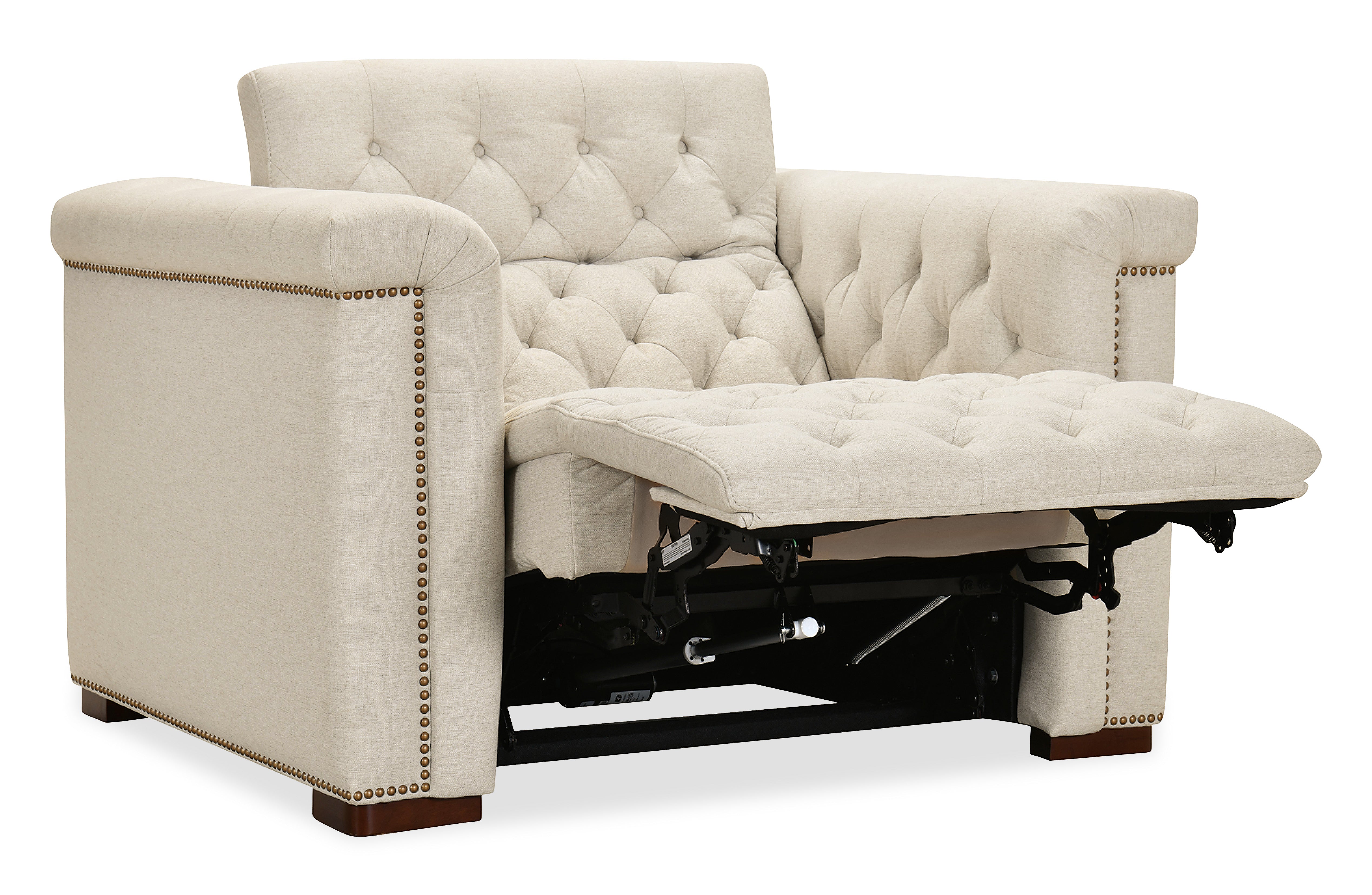 Hooker Furniture Savion Deux Power Recliner with Power Headrest in Beige