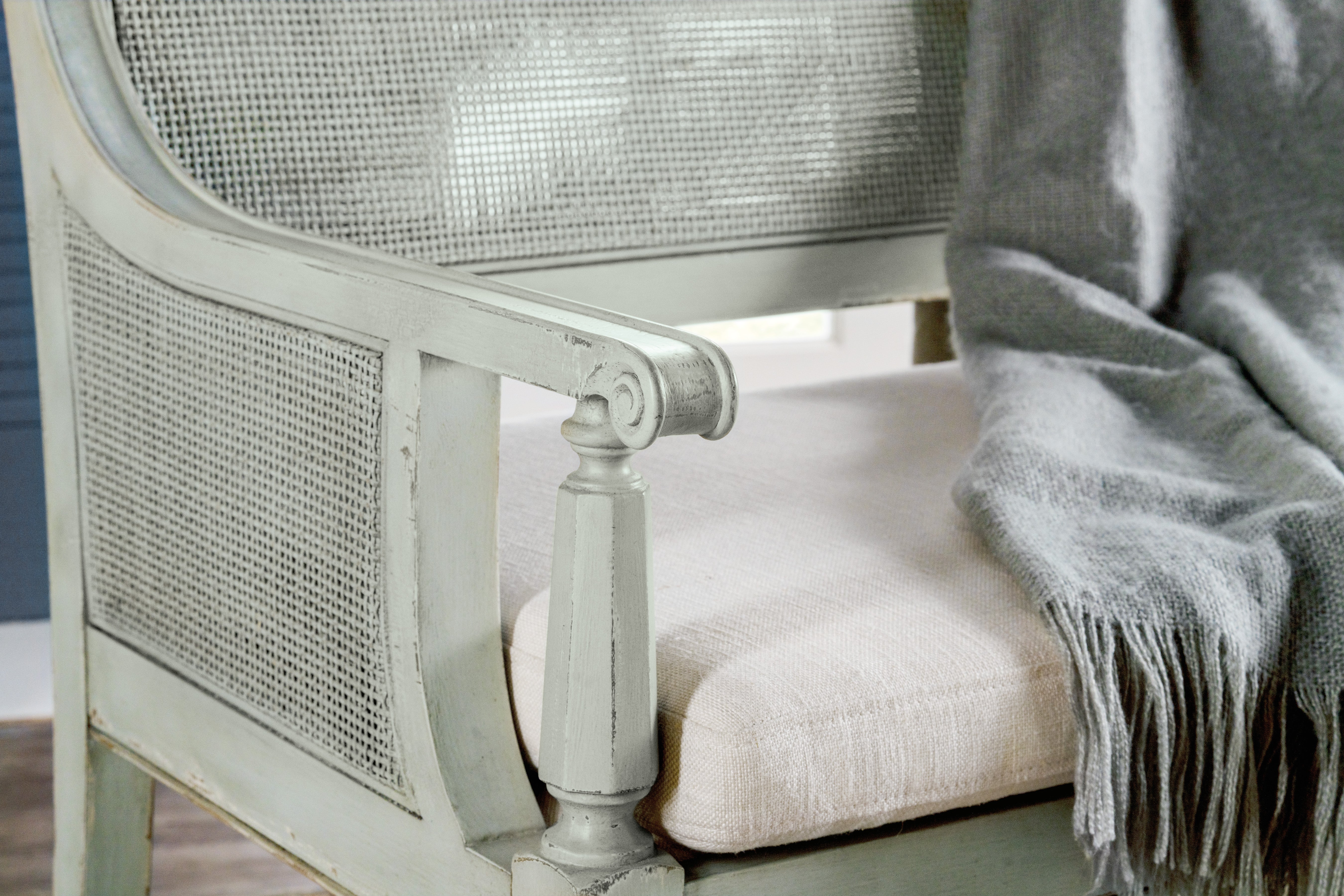 Hooker Furniture Charleston Bench in Light Blue