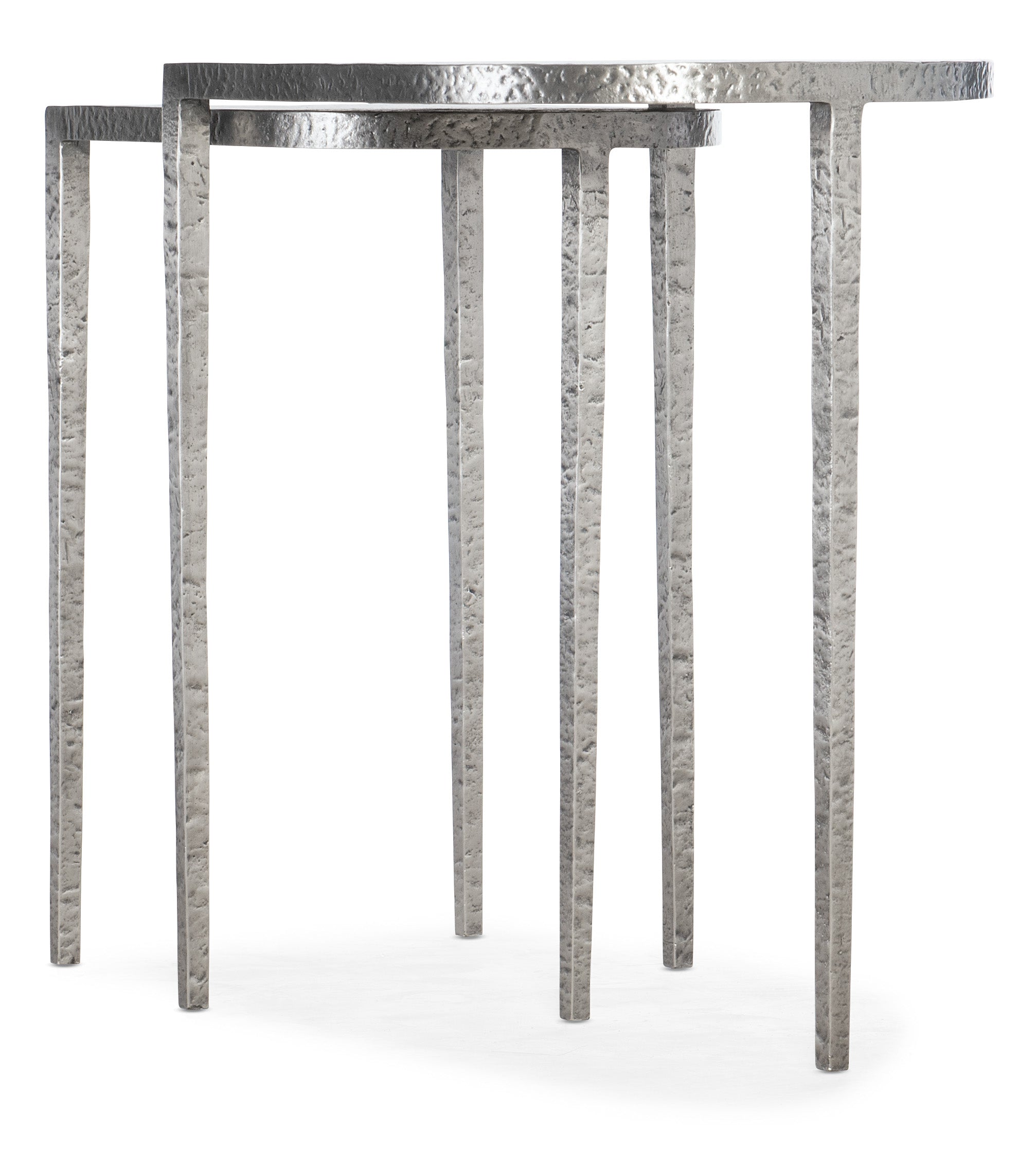 Hooker Furniture Chapman Metal Nesting Tables in Silvers