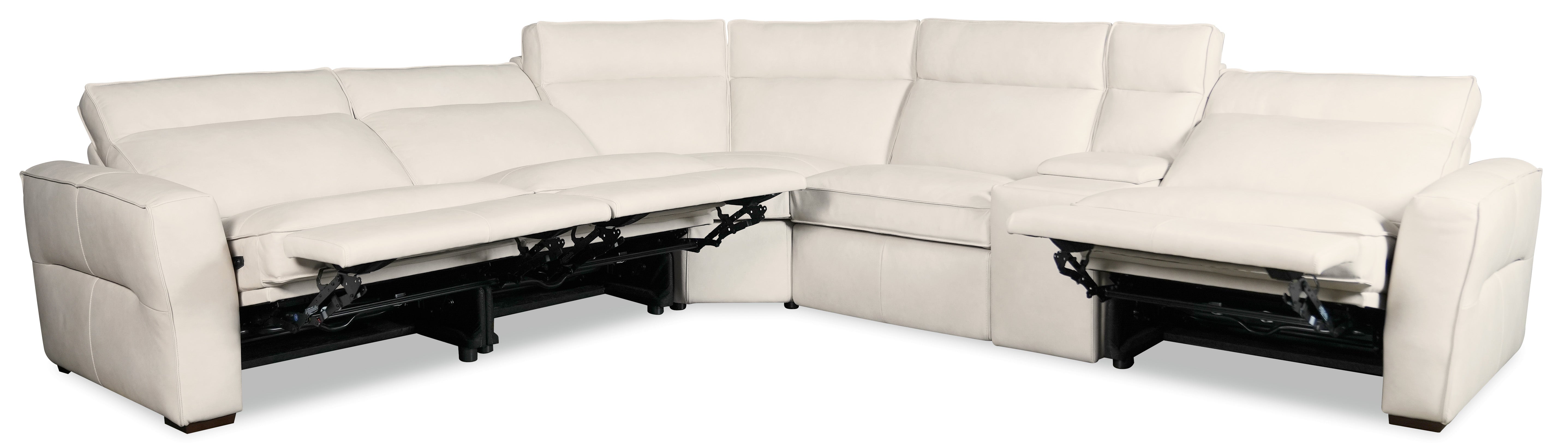 Hooker Furniture Vann Six-Piece Power Sectional in White