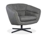 Hooker Furniture Mina Swivel Chair in Gray