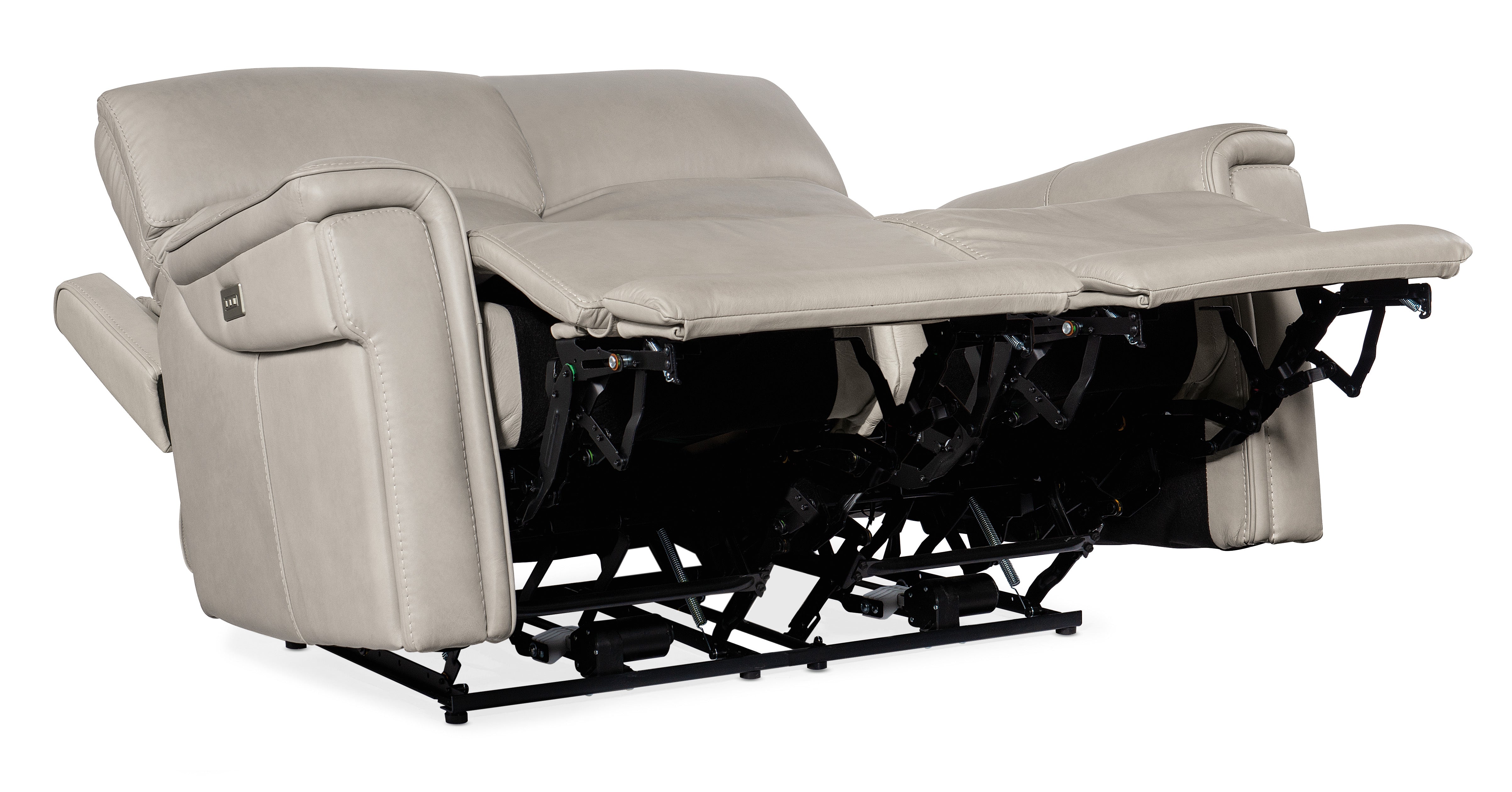 Hooker Furniture Lyra Zero Gravity Power Loveseat with Power Headrest and Lumbar in Light Gray