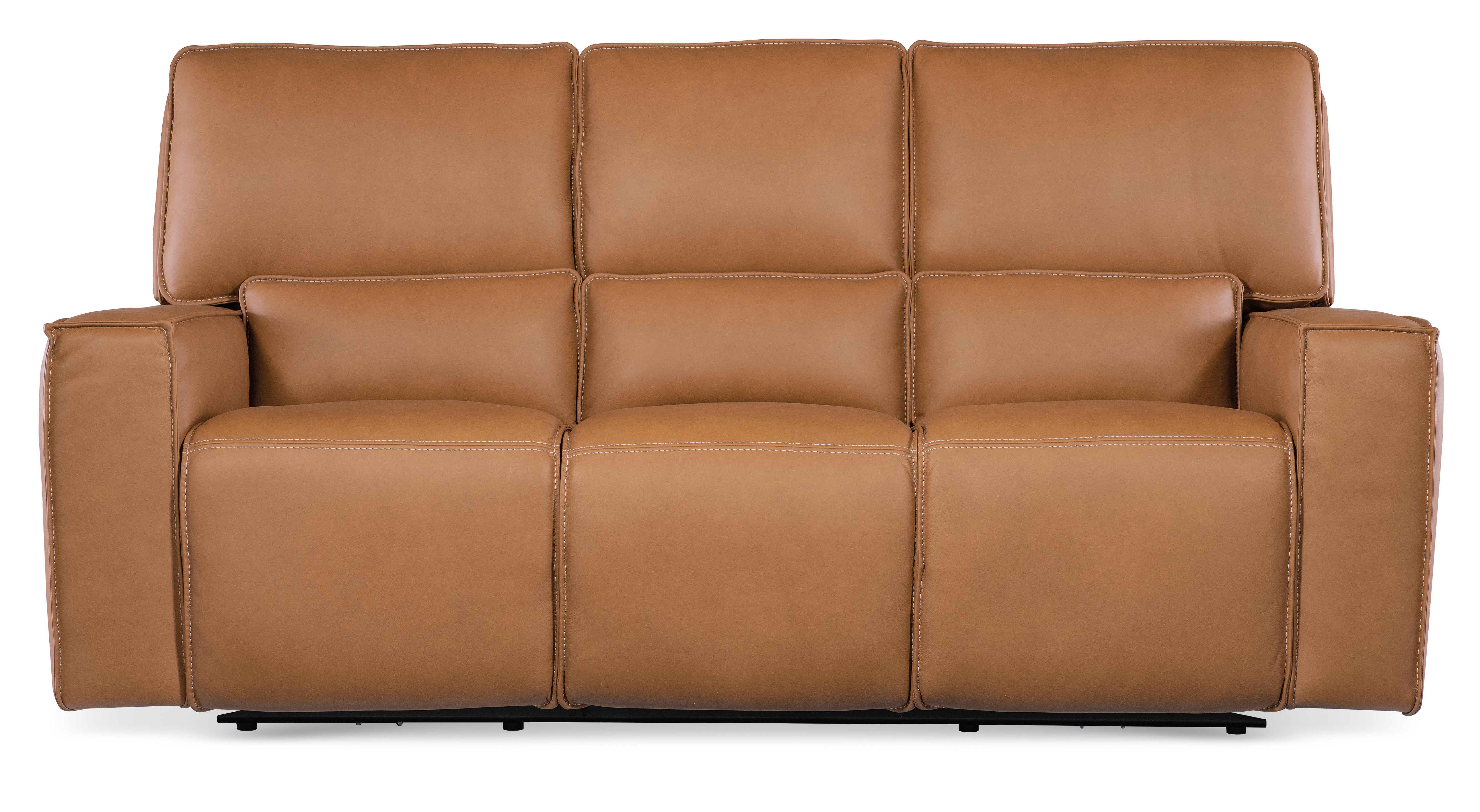Hooker Furniture Miles Zero Gravity Sofa with Power Recline Power Headrest in Brown