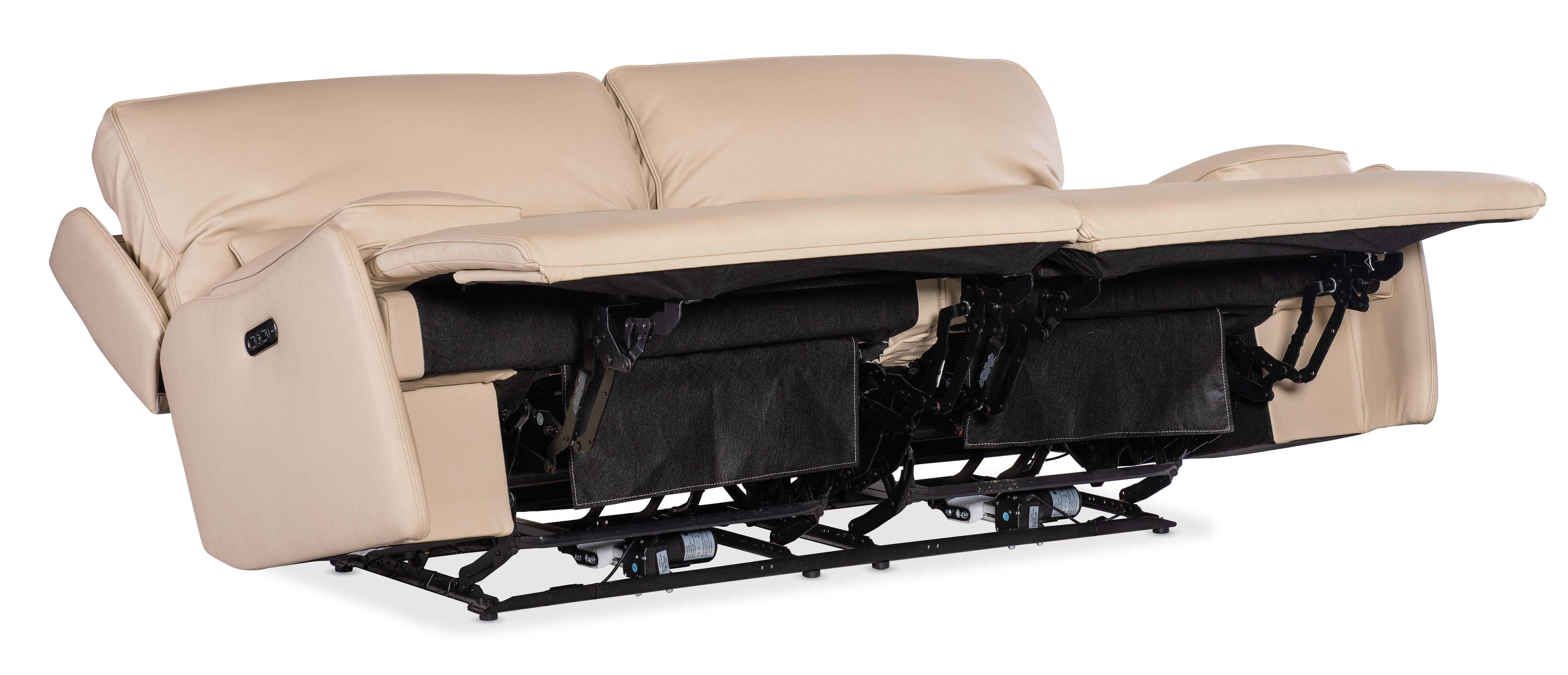 Hooker Furniture Kramer Zero Gravity Sofa with Power Recline & Power Headrest in Beige
