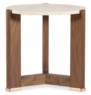 Hooker Furniture Eleana Round End Table in Medium Wood
