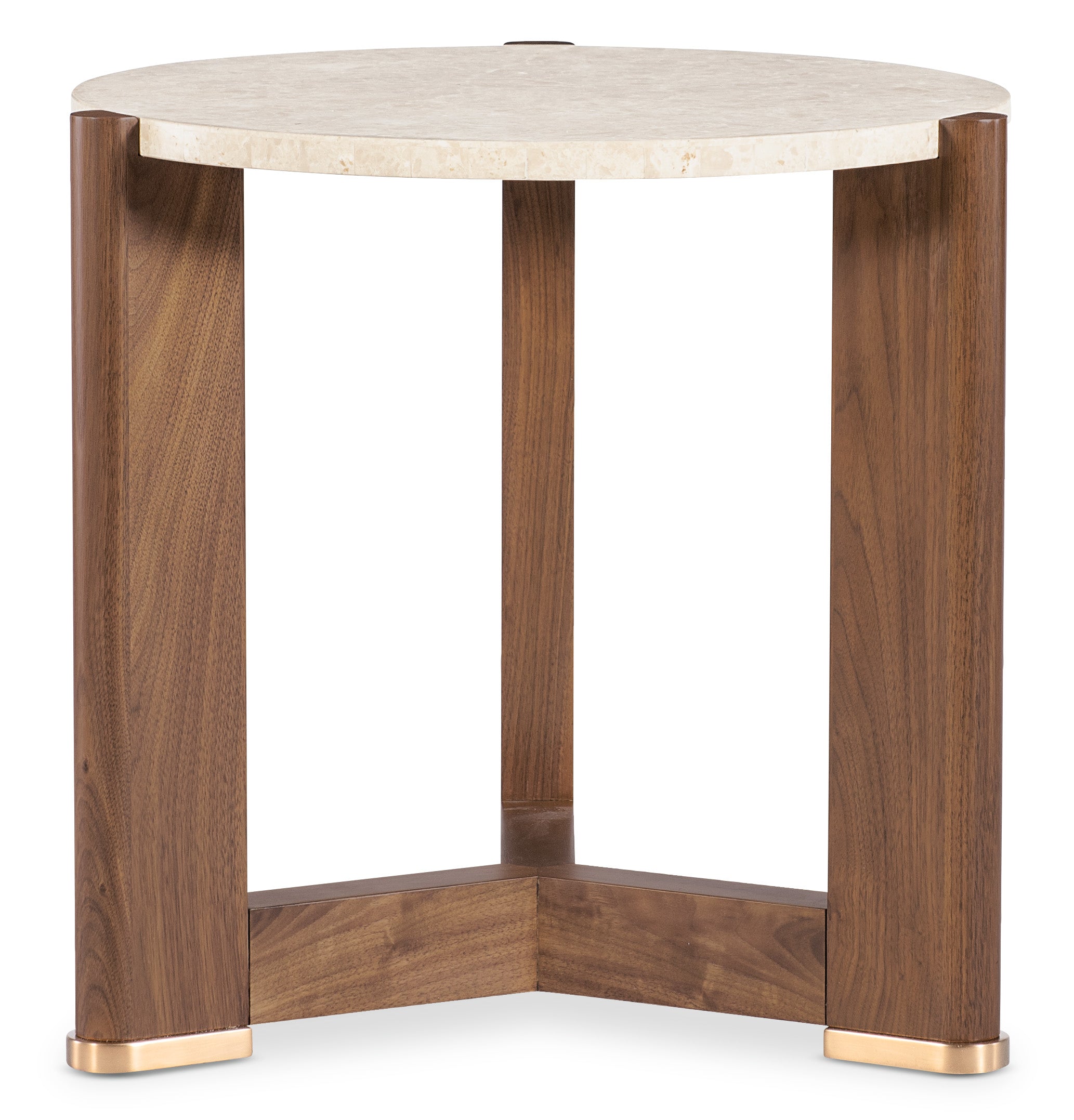 Hooker Furniture Eleana Round End Table in Medium Wood