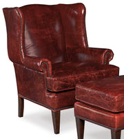 Hooker Furniture Blakeley Club Chair in Dark Red