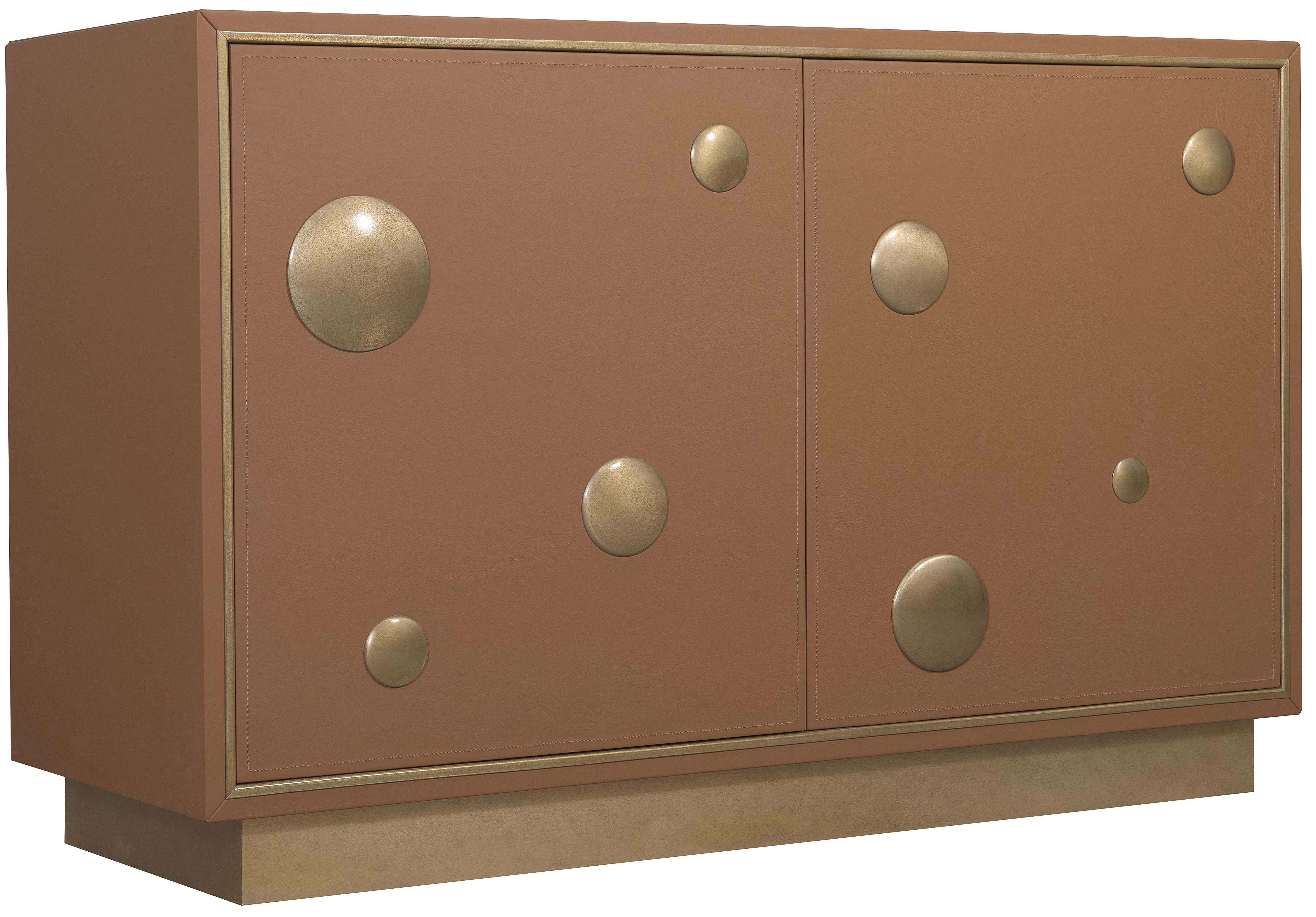 Hooker Furniture Melange Lottie Dottie Hall Chest in Brown
